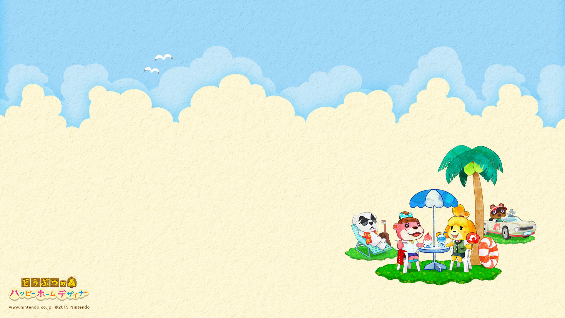 วอลเปเปอร์ฤดูร้อน Animal Crossing สำหรับเดสก์ท็อป วอลเปเปอร์
