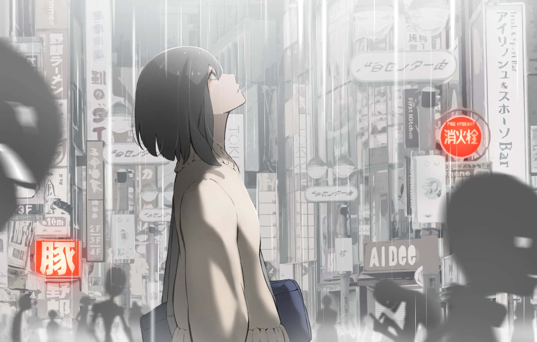 สำรวจความมหัศจรรย์เสมือนจริงของ Anime City วอลเปเปอร์