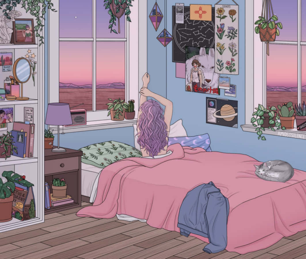 ปล่อยจินตนาการของคุณให้โบยบินไปกับ Anime Room! วอลเปเปอร์