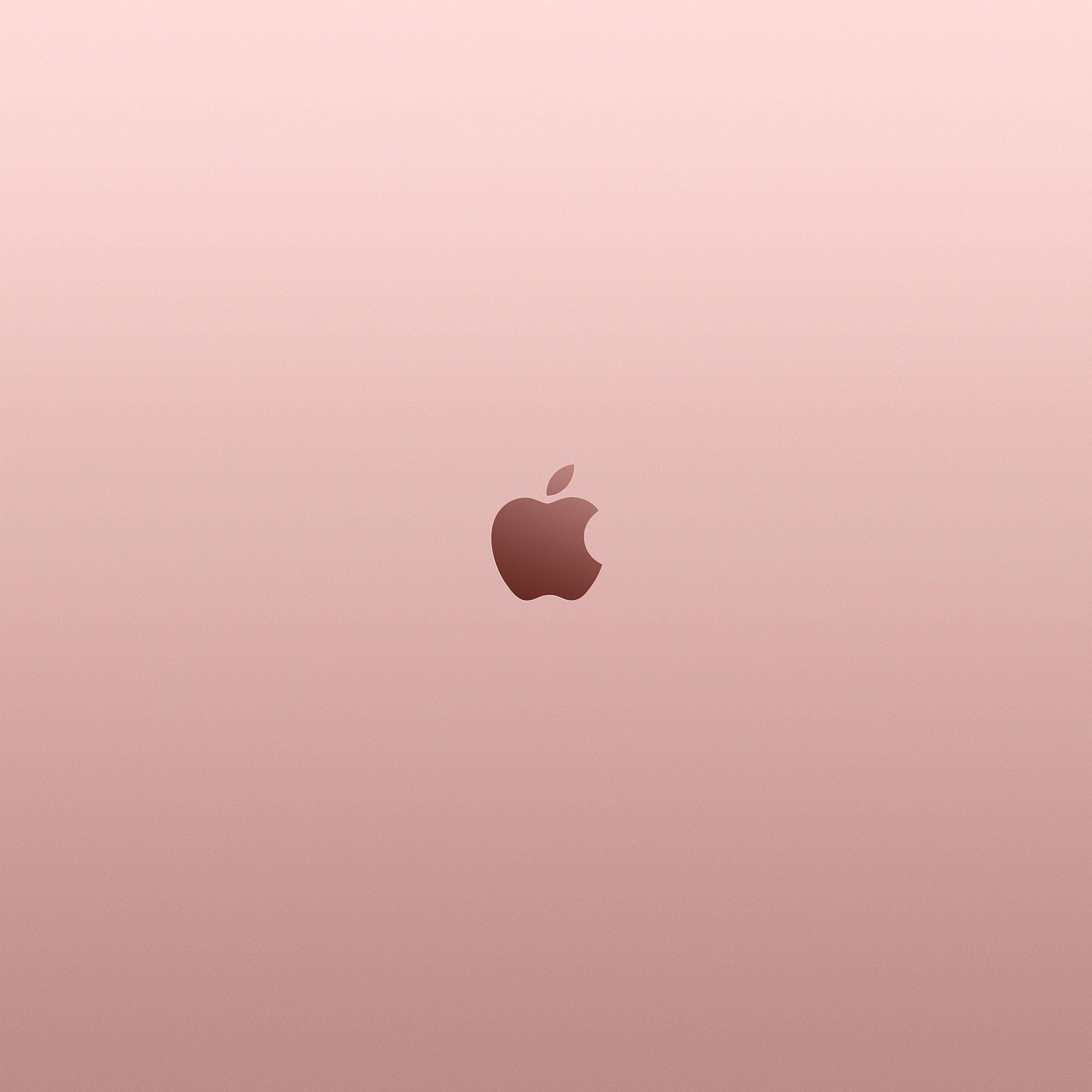 โลโก้ Apple สีโรสโกลด์สวยงาม วอลเปเปอร์