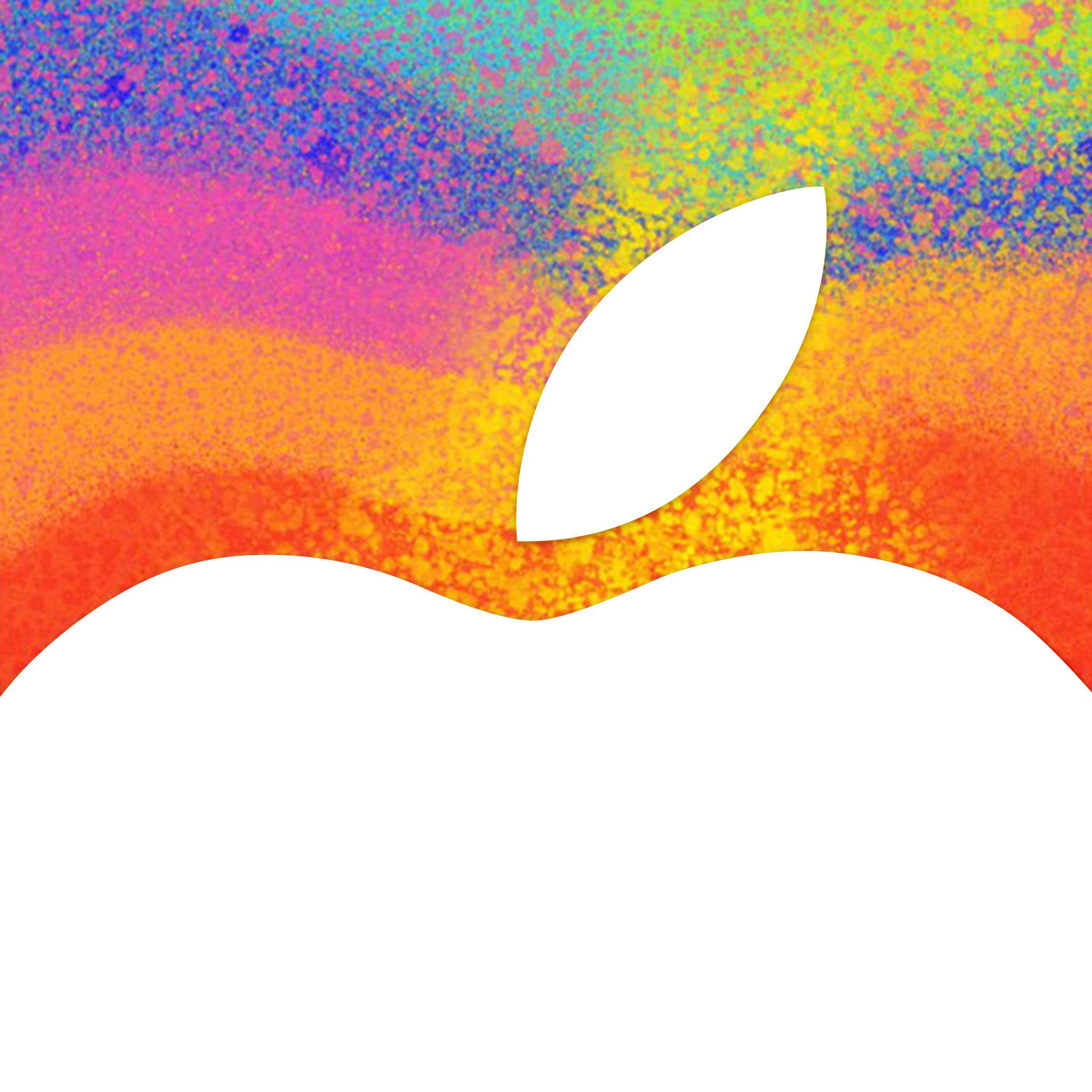 Apple เรนโบว์อาร์ต iPad Mini วอลเปเปอร์