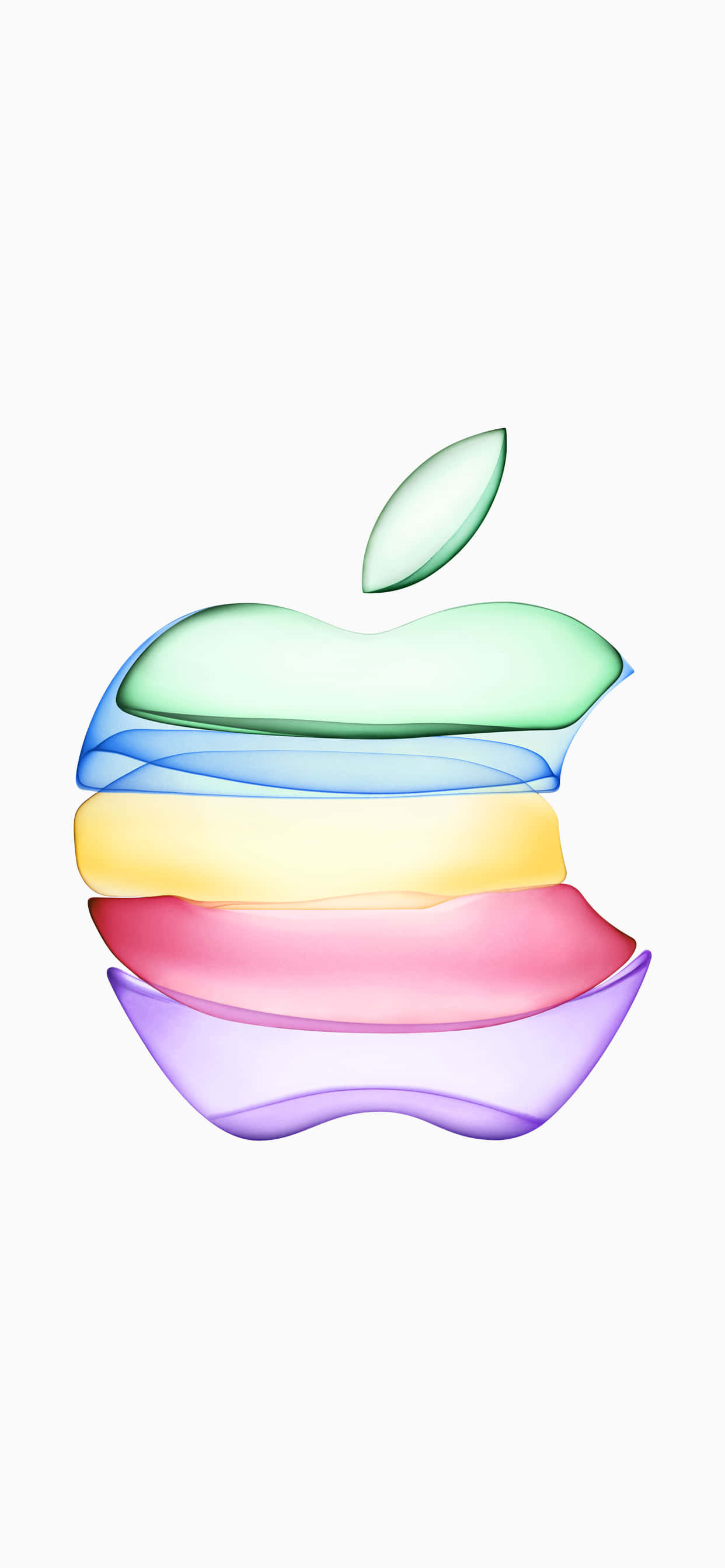 พื้นหลังโลโก้ Apple สีสันสดใสสำหรับ iPhone Xs Max Apple วอลเปเปอร์