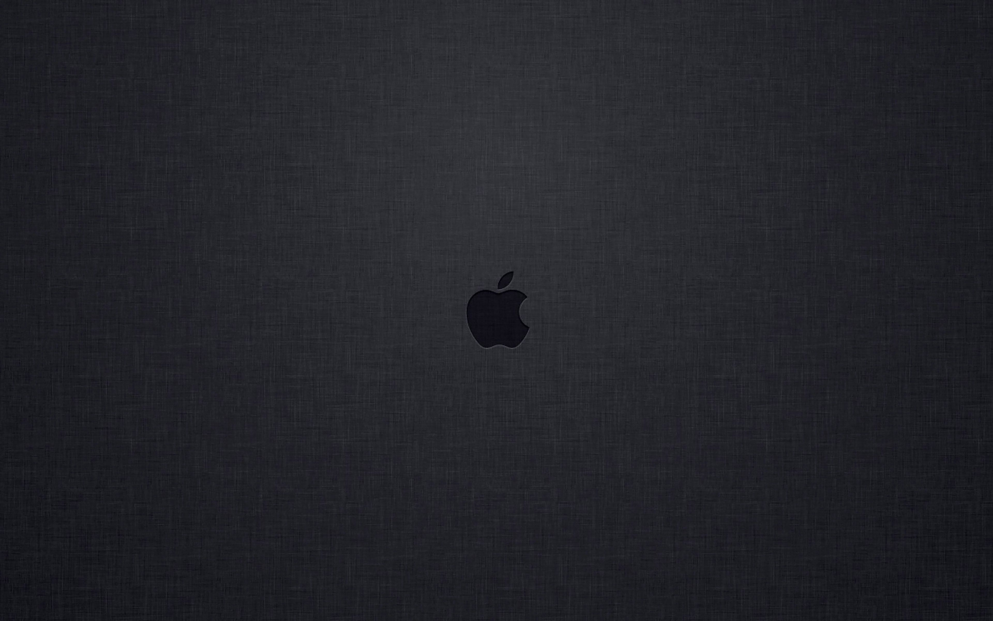 โลโก้ Apple เล็ก สีดำ Mac วอลเปเปอร์