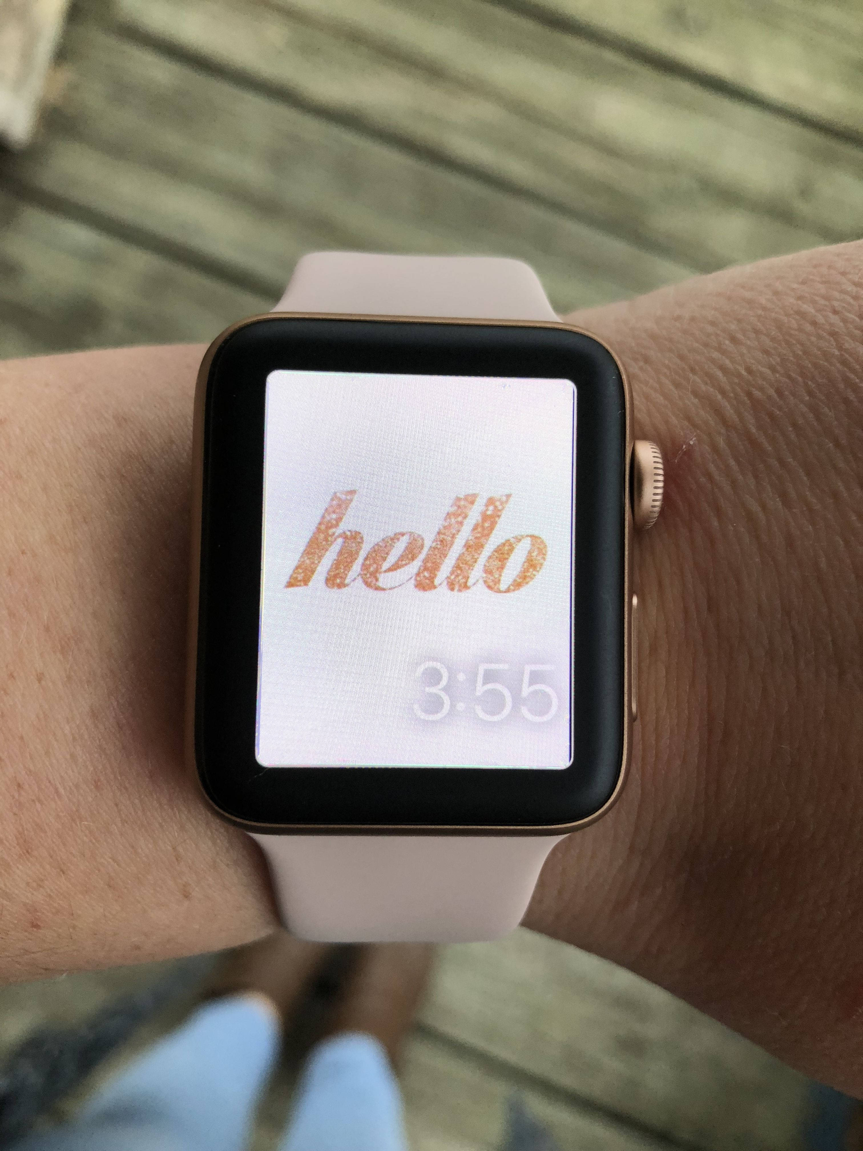 หน้าปัดสวัสดีประกาย Apple Watch วอลเปเปอร์