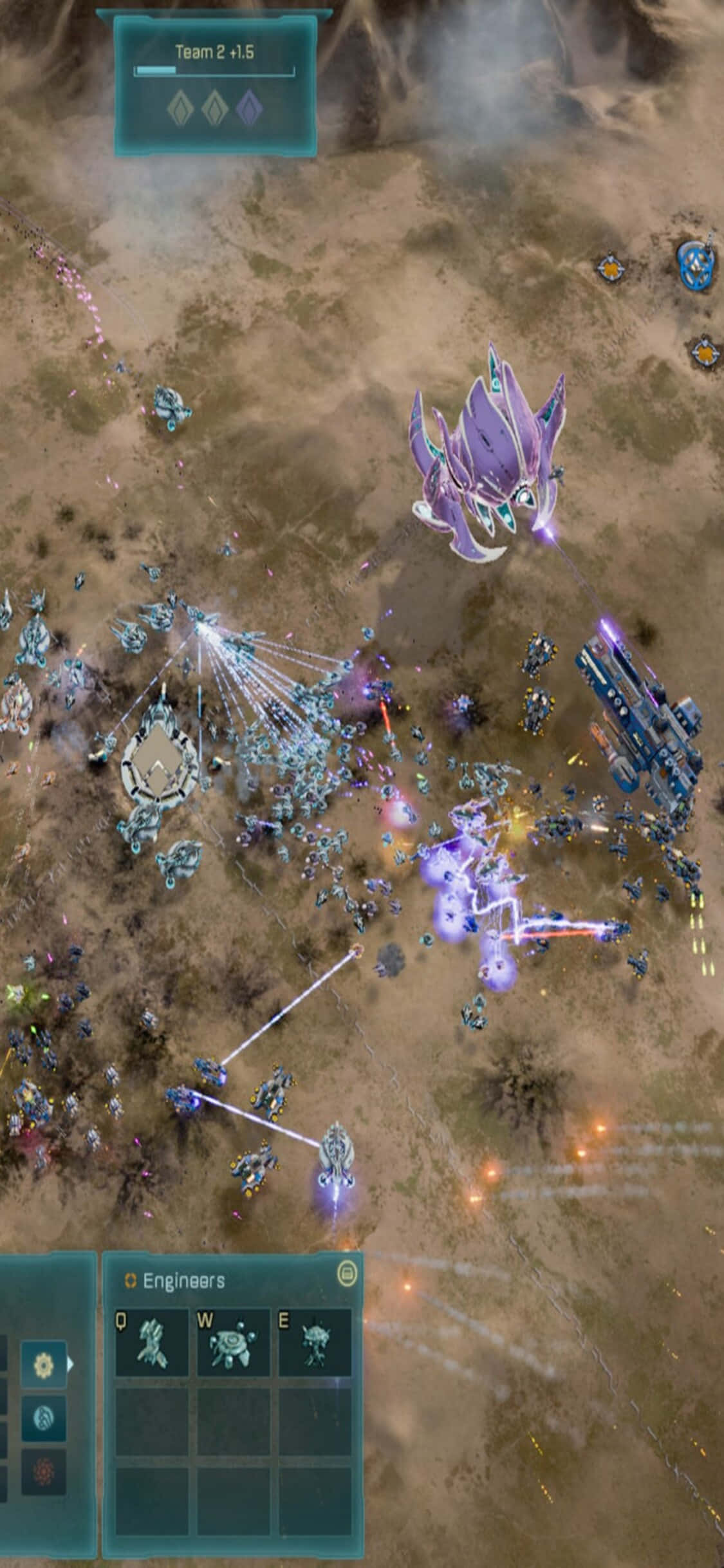ลำแสงลึกลับในโลกของ Ashes of the Singularity วอลเปเปอร์
