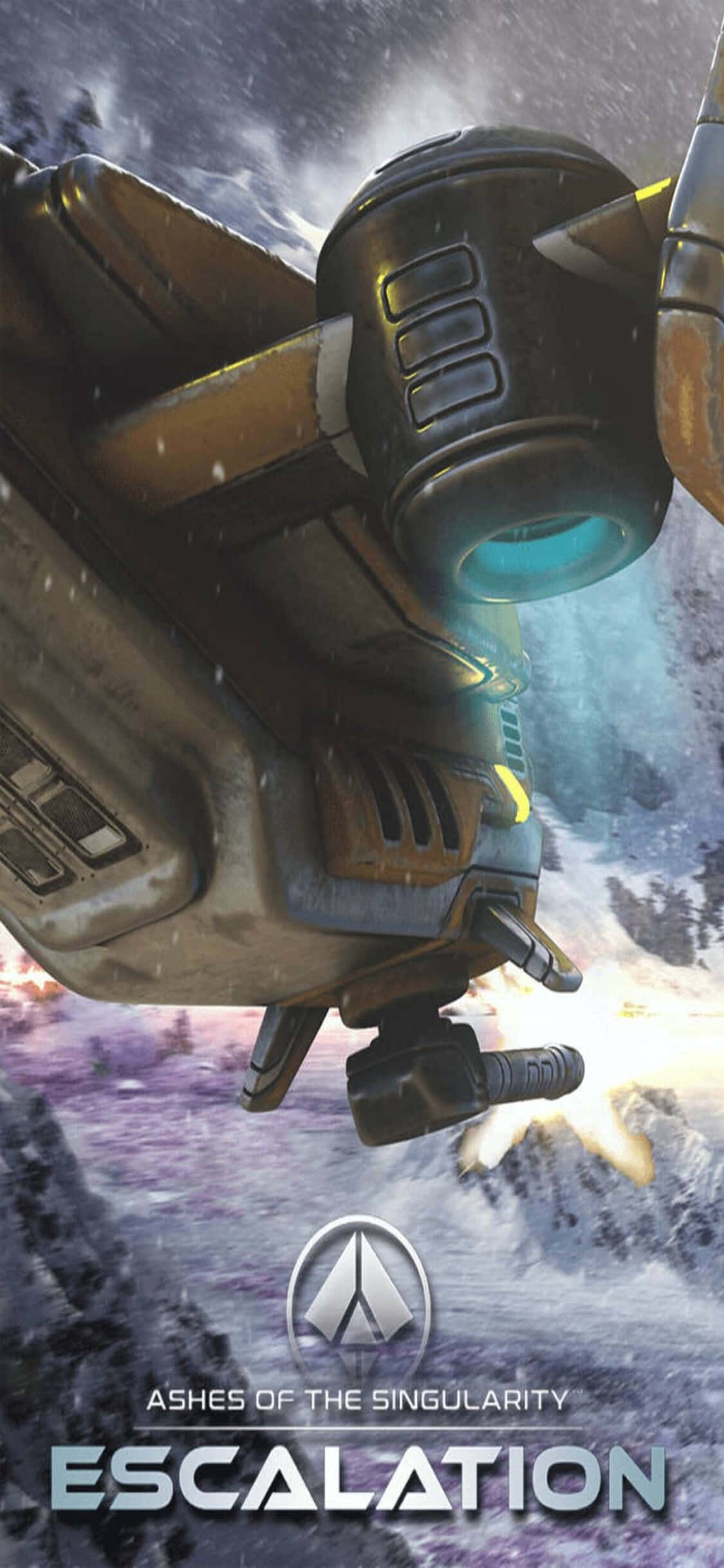 สำรวจภาพระหว่างดวงดาวอันน่าทึ่งของเกม Ashes of the Singularity บน iPhone X ของคุณ วอลเปเปอร์