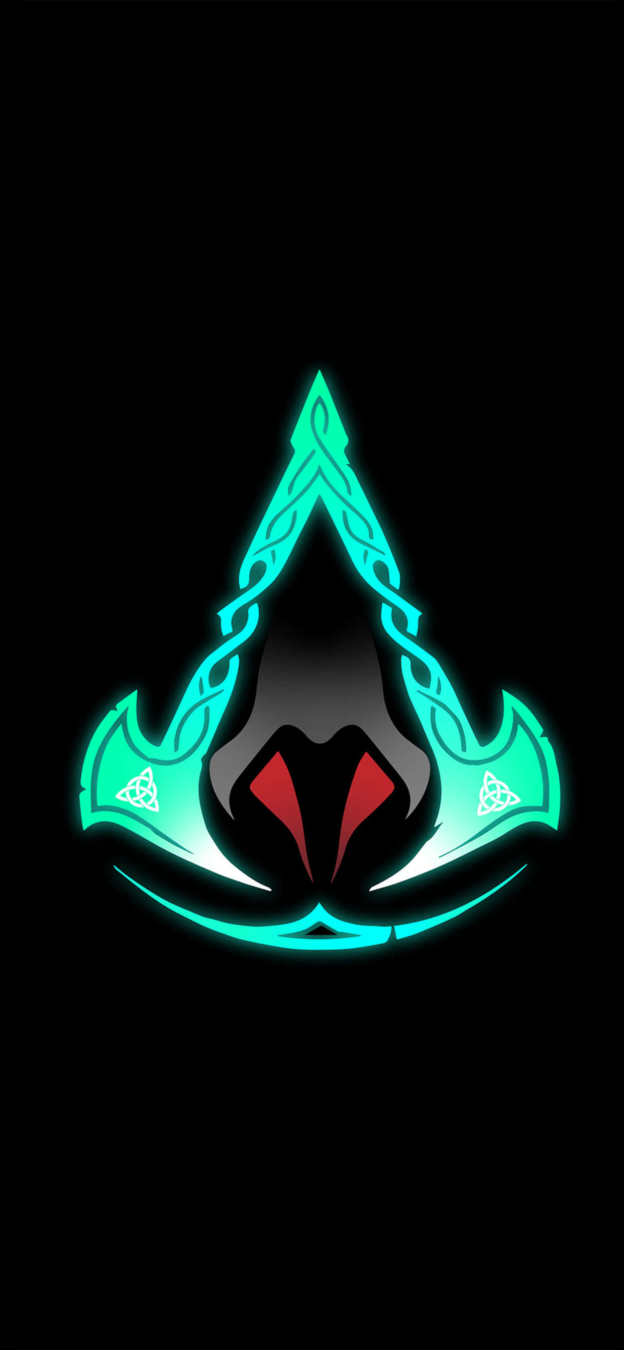 โลโก้ Assassin's Creed พื้นหลัง iPhone Xs Max Assassin's Creed Valhalla วอลเปเปอร์