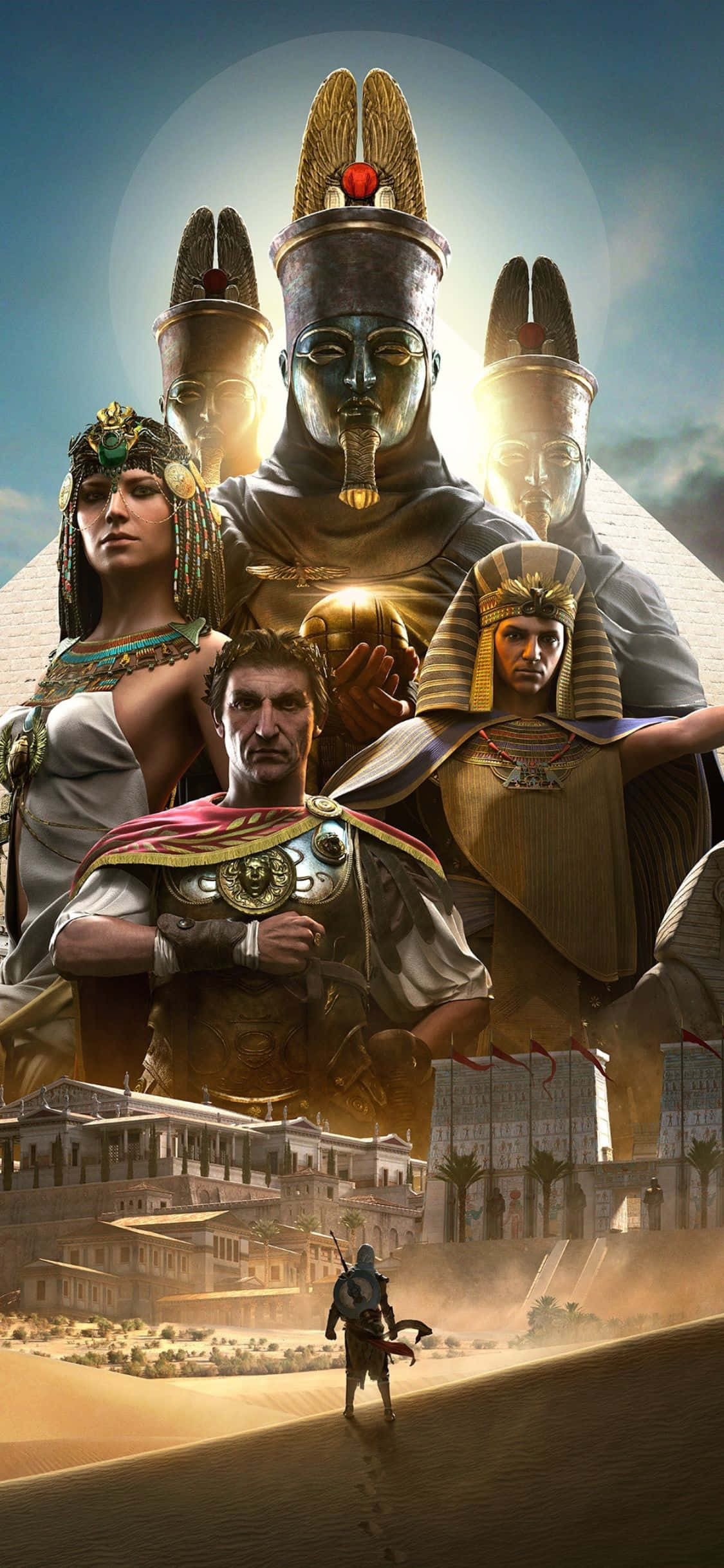 เดินทางผ่านอียิปต์โบราณกับ Assassin's Creed Origins บน iPhone X วอลเปเปอร์