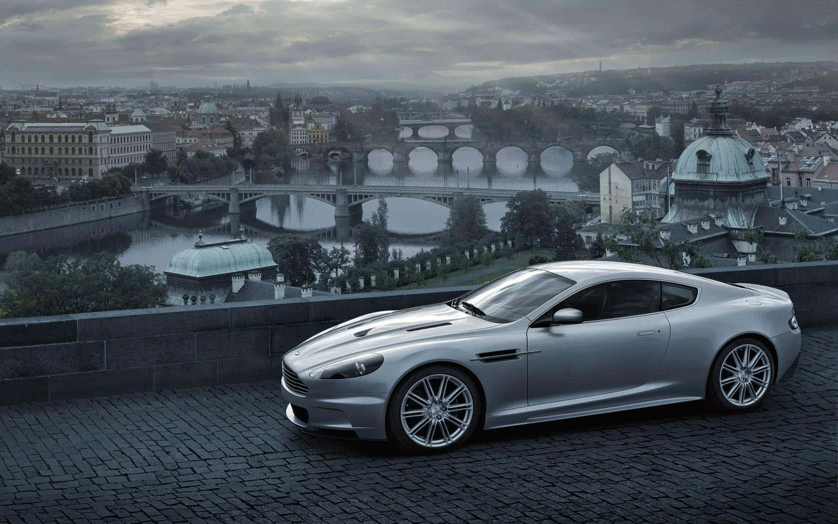 สลีคและมีสไตล์ Aston Martin DB9 ภายนอก วอลเปเปอร์