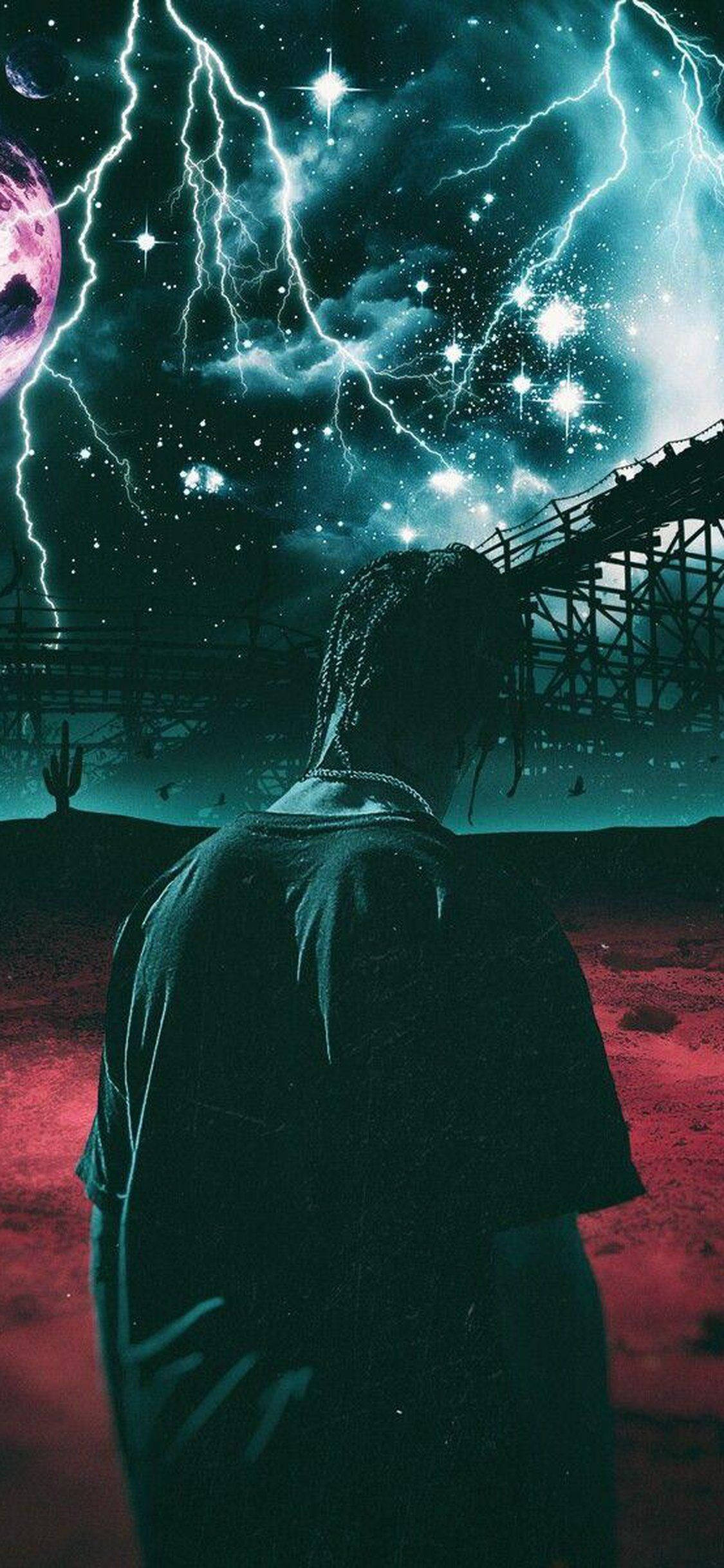 ร่วมผจญภัยสุดมหัศจรรย์ใน Astroworld กับ Travis Scott วอลเปเปอร์