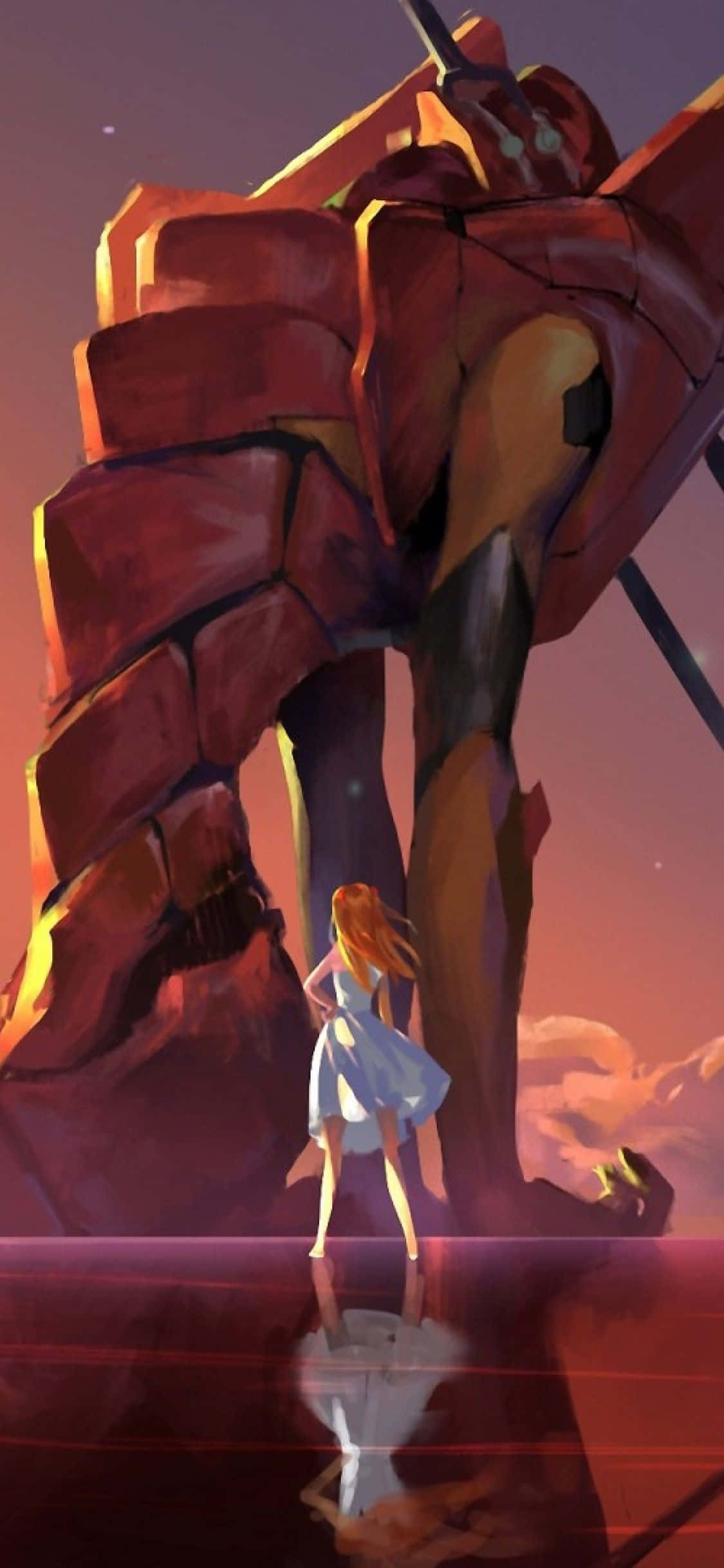 Asuka Langley Soryu Neon Genesis Evangelion iPhone วอลเปเปอร์
