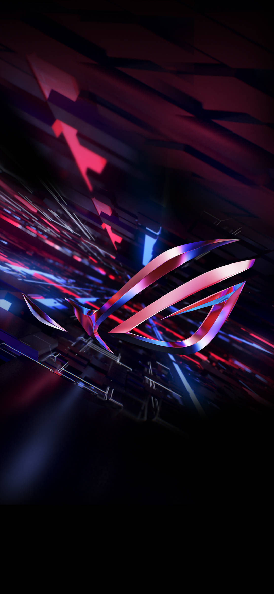 Asus ROG Phone สีแดง 3D โดดเด่นกับโลโก้เรืองแสง วอลเปเปอร์