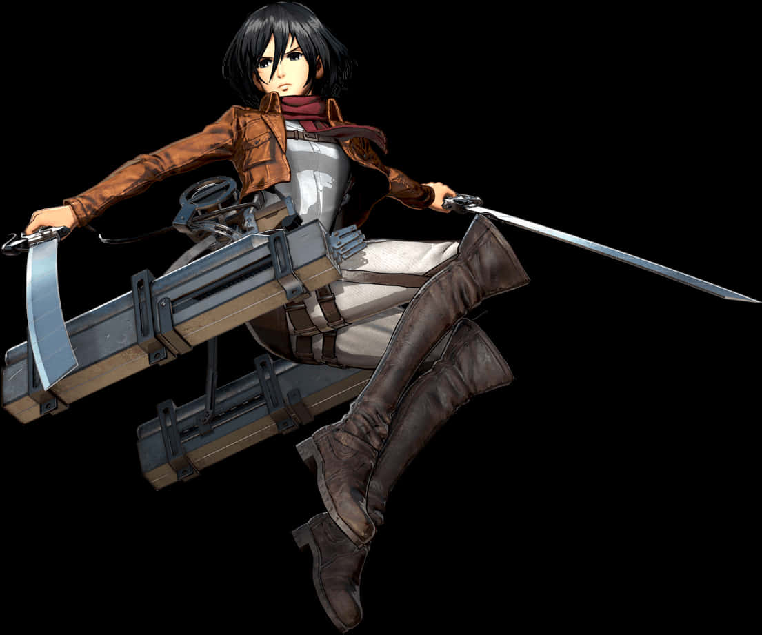 Attack on Titan ตัวละครพร้อมอุปกรณ์ วอลเปเปอร์