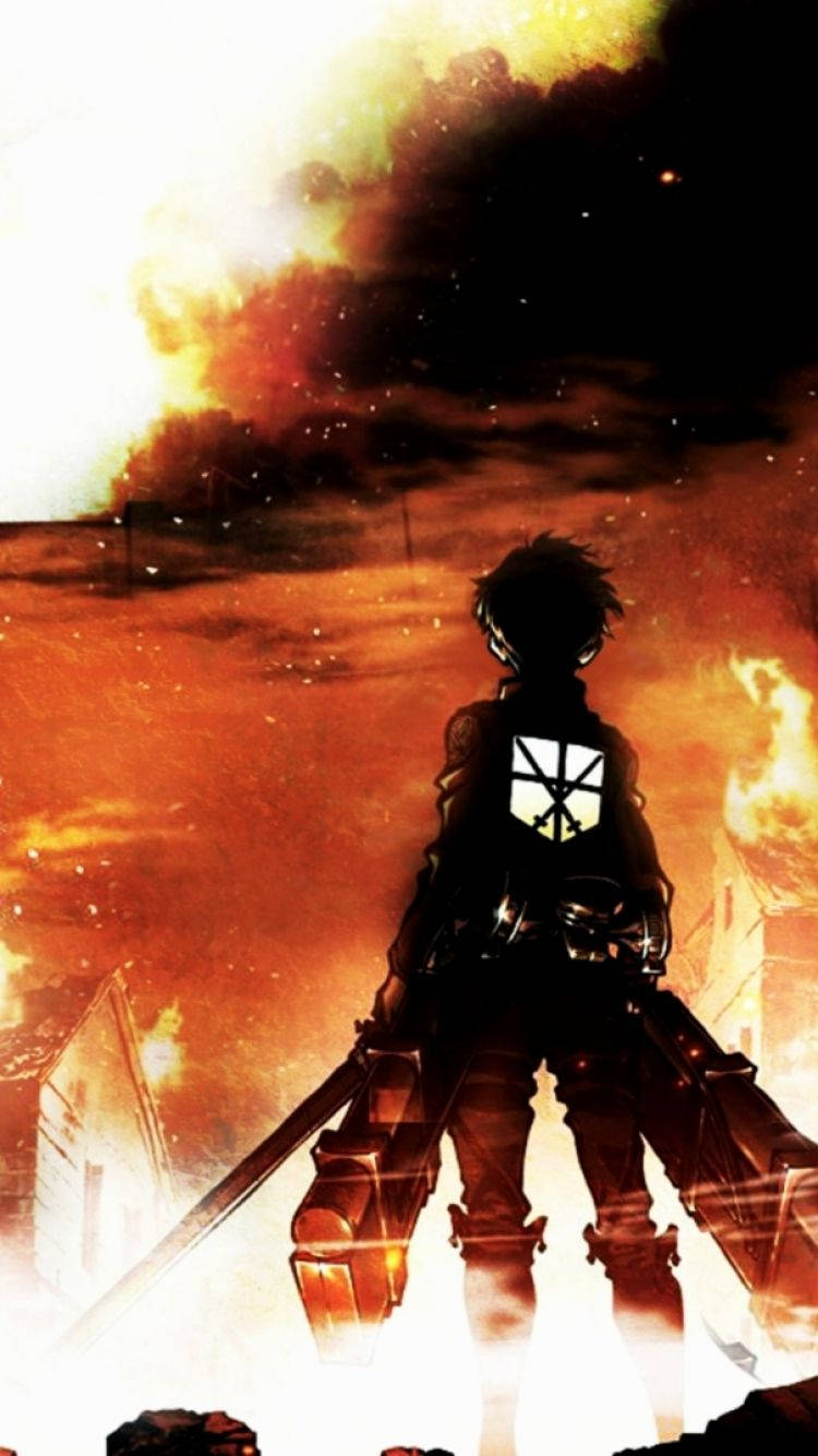 เอเรน เยเกอร์ ตัวเอกของ Attack on Titan วอลเปเปอร์