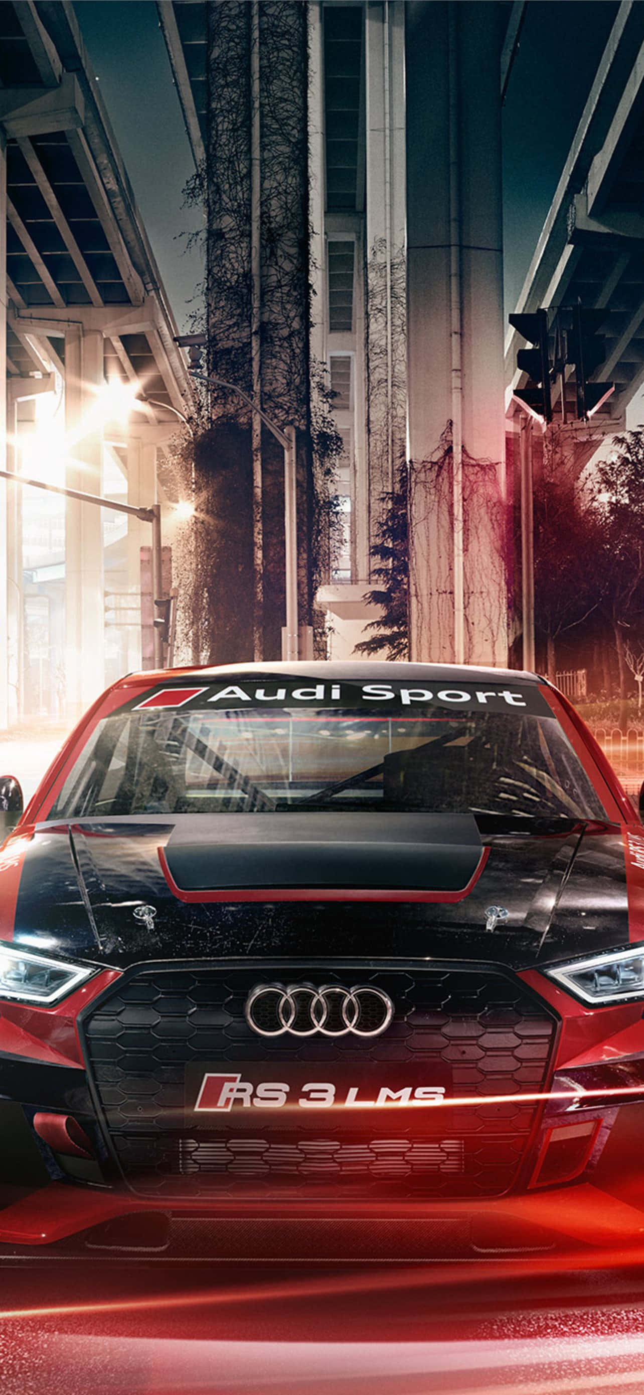 Audi Sportback กับทิวทัศน์เมืองยามค่ำคืน วอลเปเปอร์
