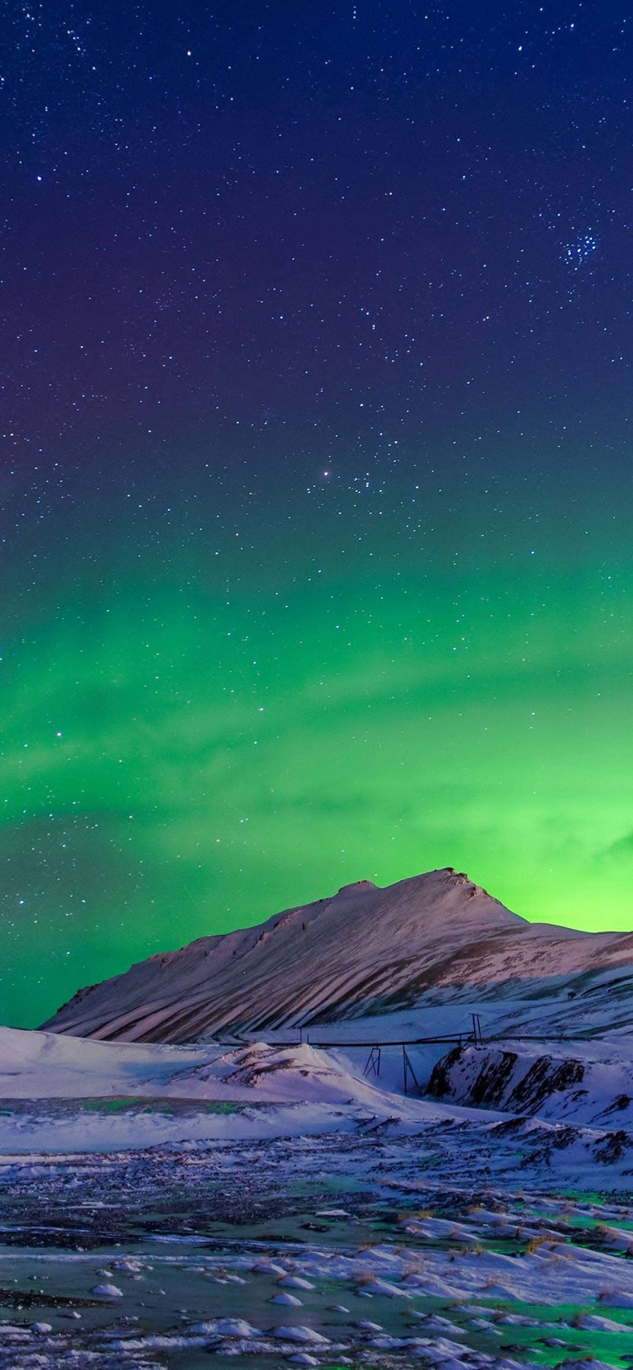 Aurora Borealis iPhone 11 Pro Max วอลเปเปอร์