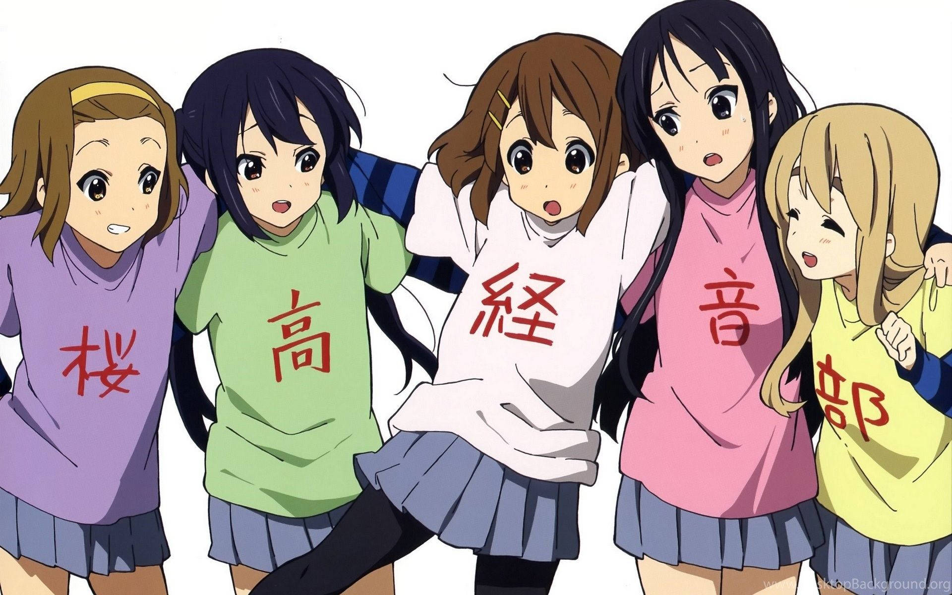 ตัวละครคawaii Anime K-On! วอลเปเปอร์