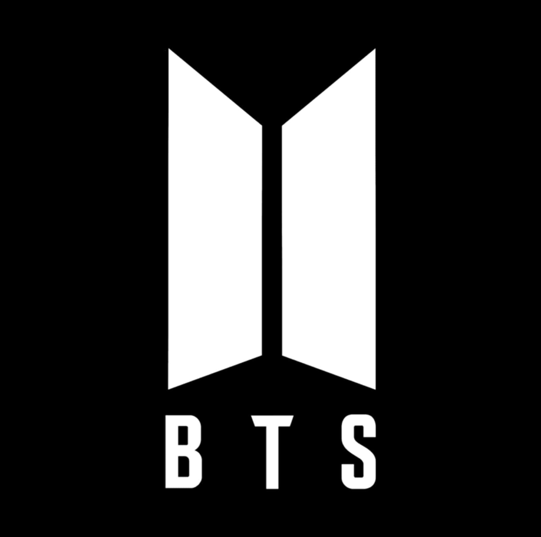 โลโก้ B T S ขาวดำ วอลเปเปอร์