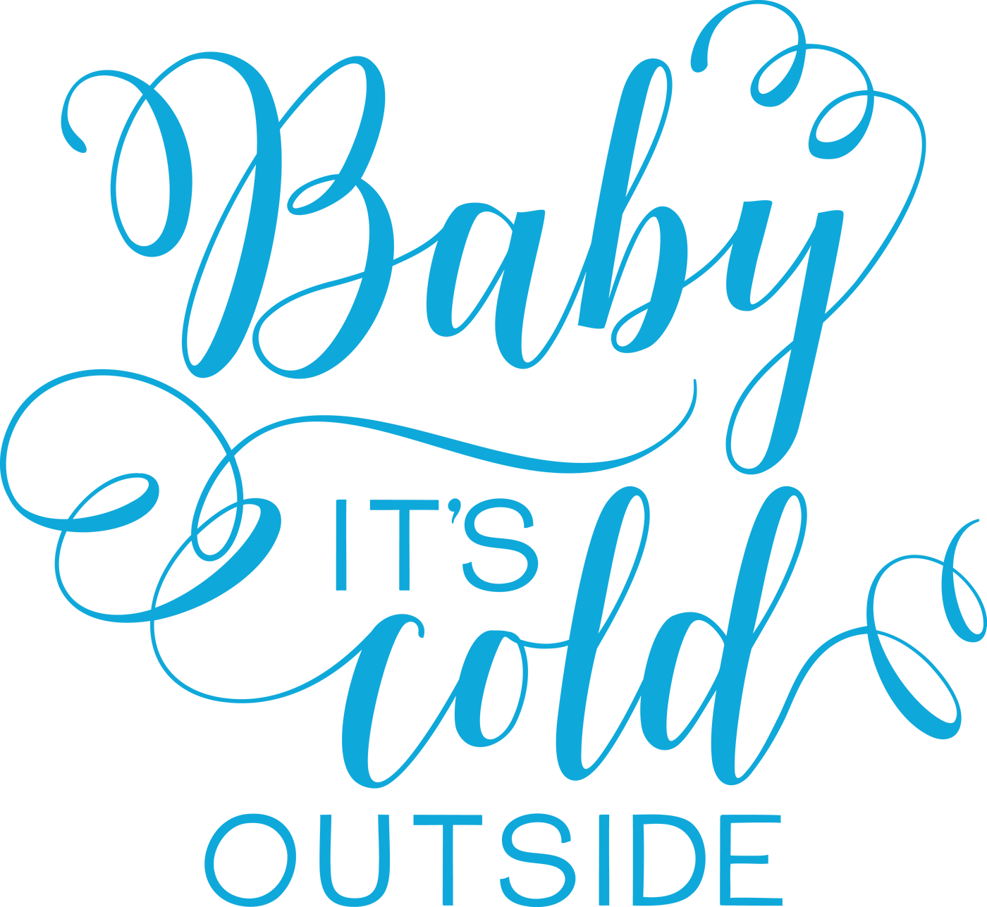 Baby Its Cold Outside ลายมือสวย วอลเปเปอร์
