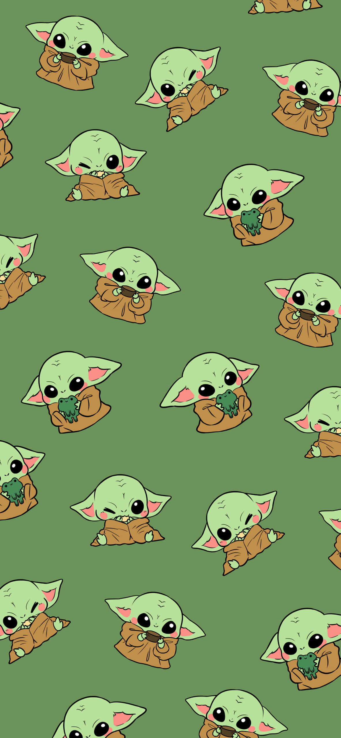 ภาพลาย Baby Yoda น่ารัก วอลเปเปอร์