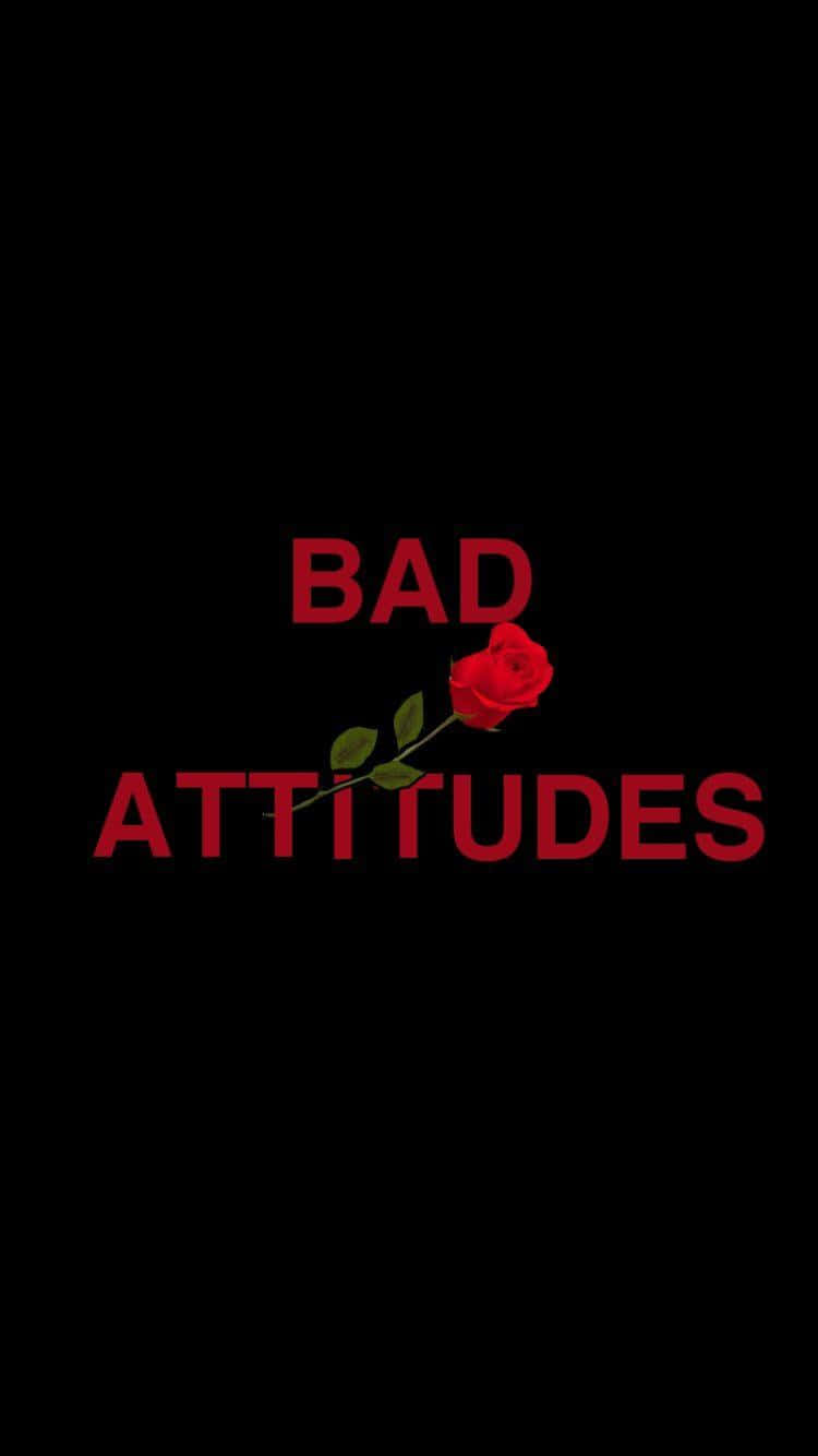 Baddie Attitudes และดอกกุหลาบแดง iPhone วอลเปเปอร์