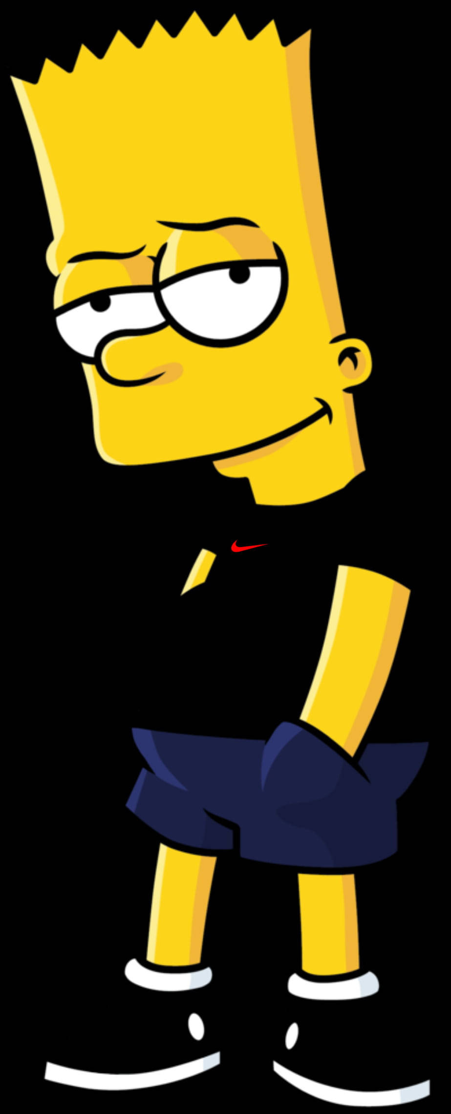 Bart สุดเท่กับเสื้อดำ วอลเปเปอร์