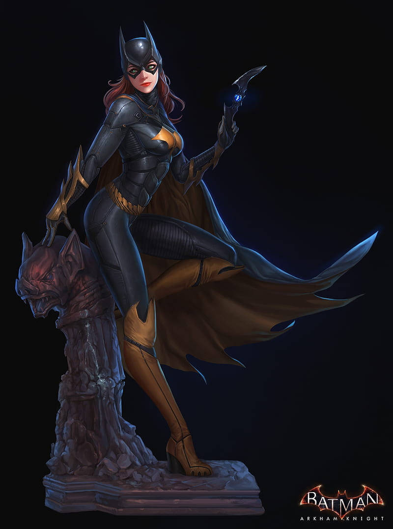 โปสเตอร์แบทเกิร์ลจาก Batman Arkham Knight สำหรับ iPhone วอลเปเปอร์