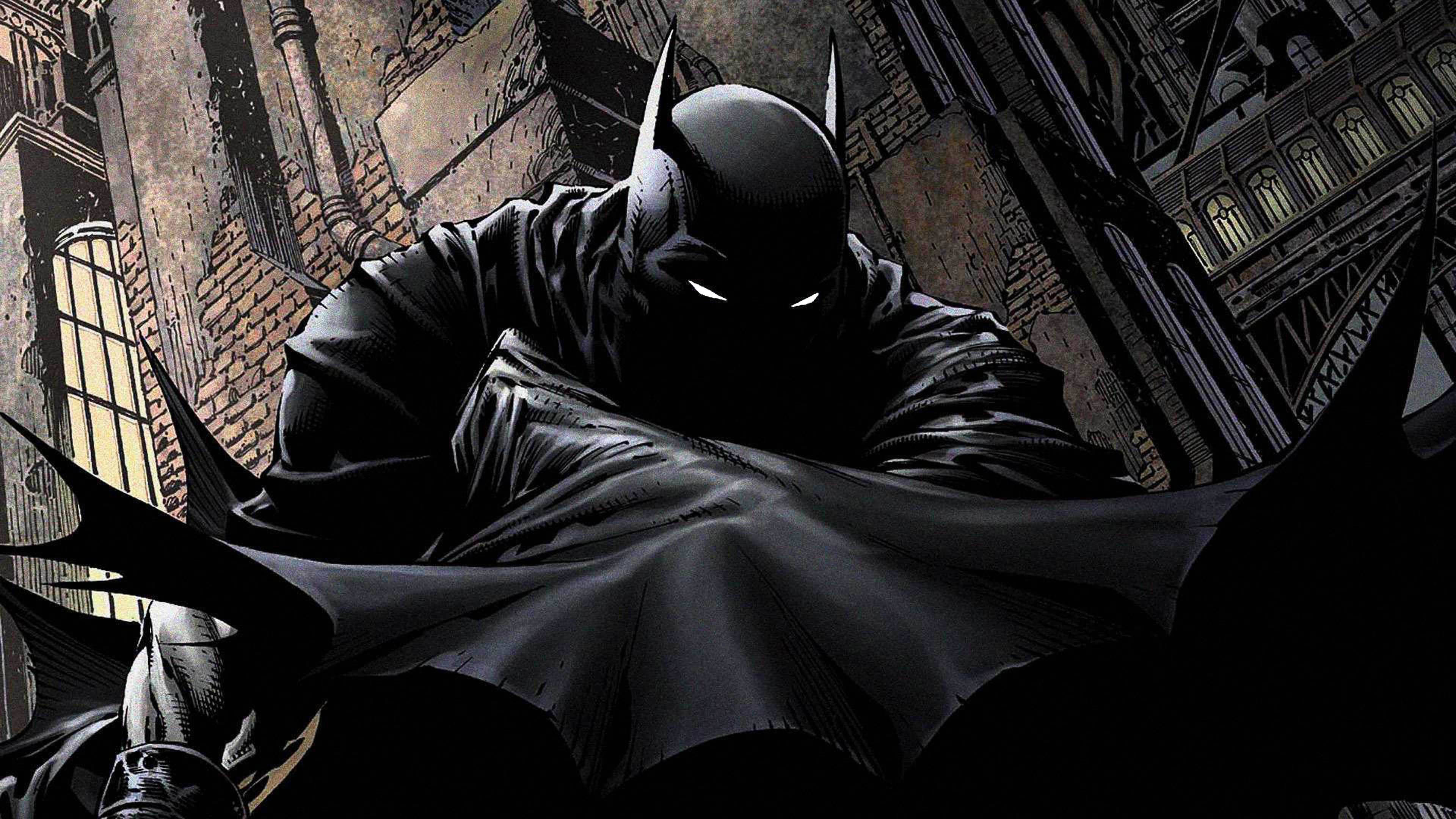Batman ในอาคารแนวการ์ตูน วอลเปเปอร์
