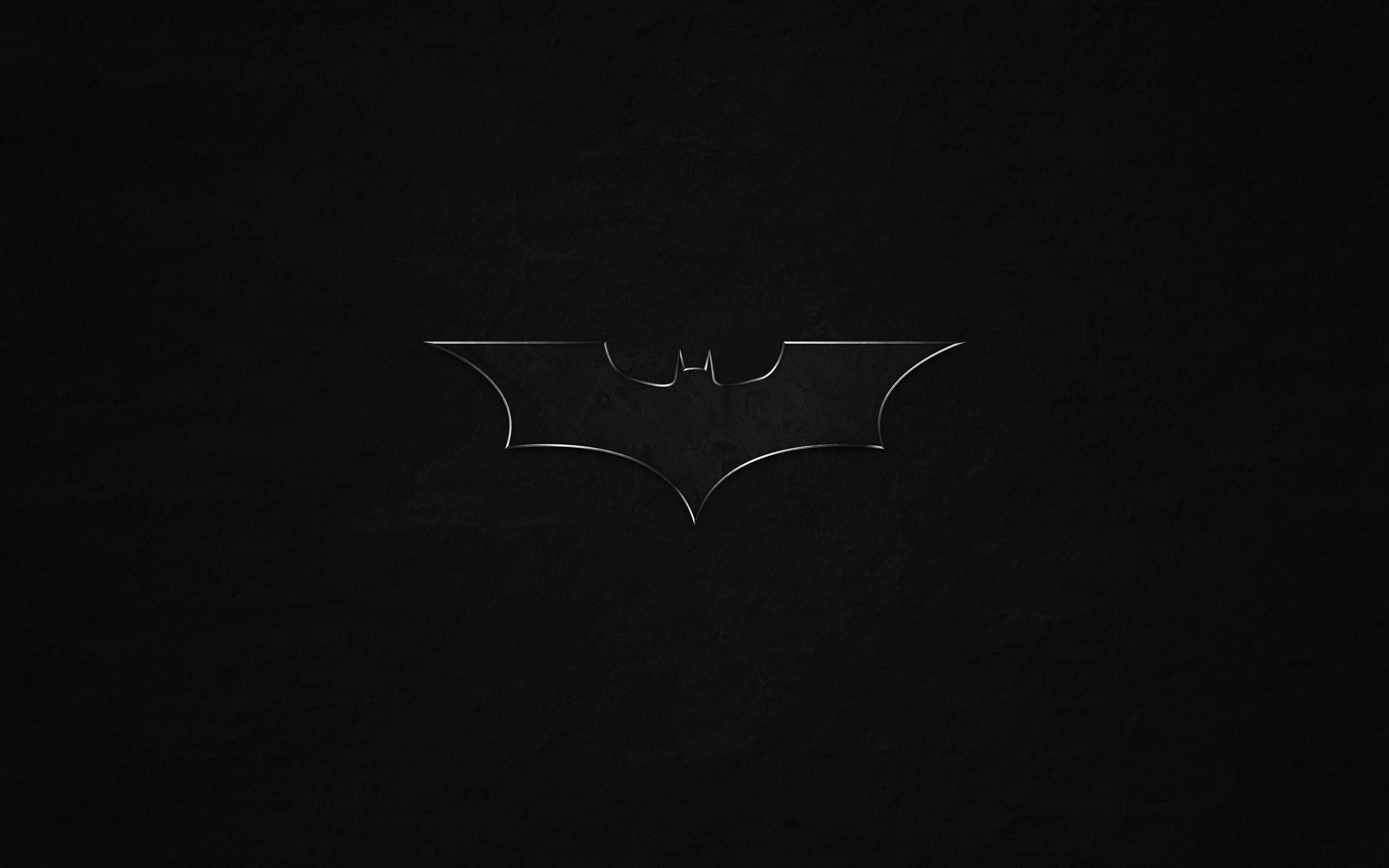 Batman โลโก้สีดำ PC วอลเปเปอร์