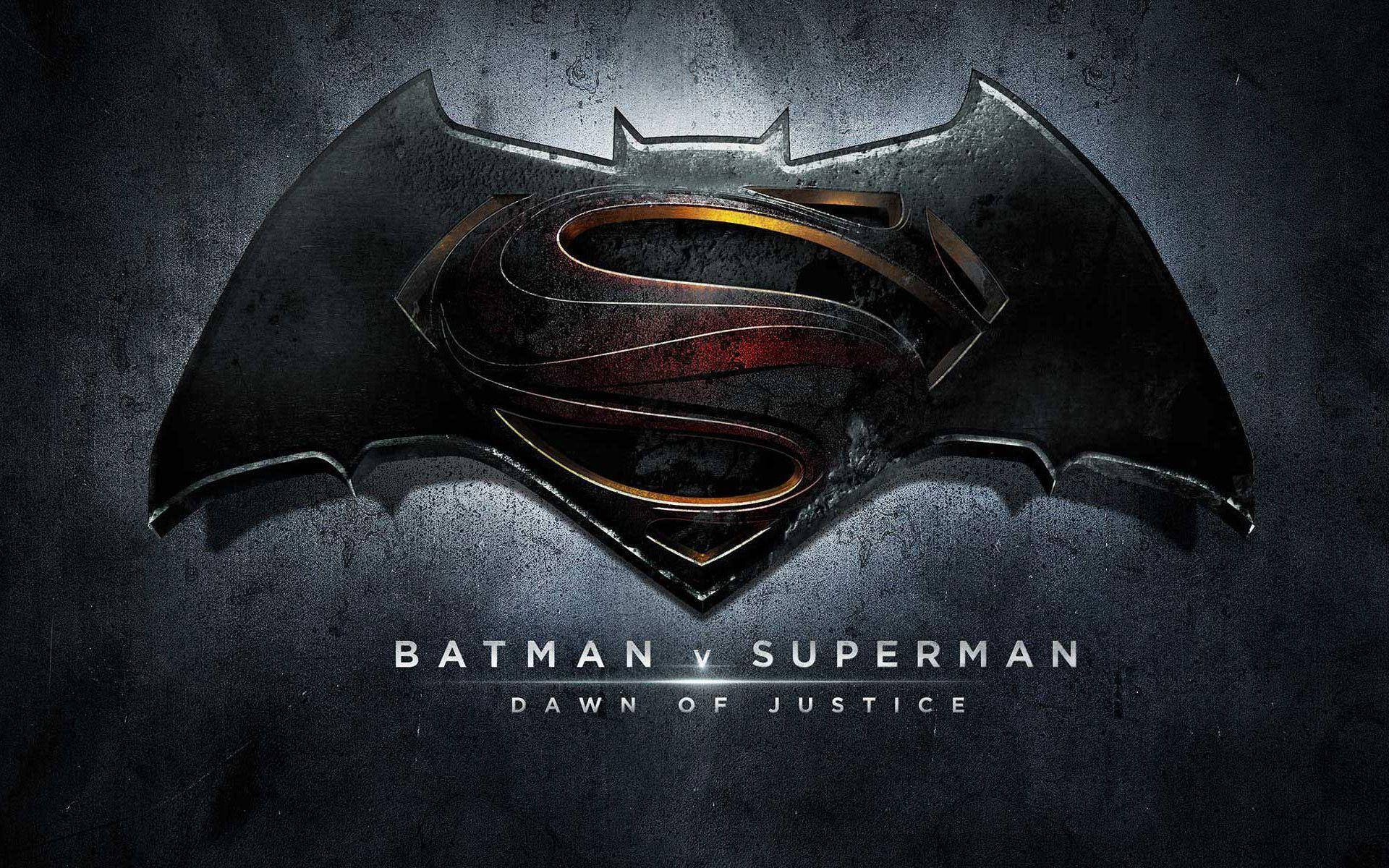 โลโก้รวม Batman V Superman Dawn Of Justice วอลเปเปอร์