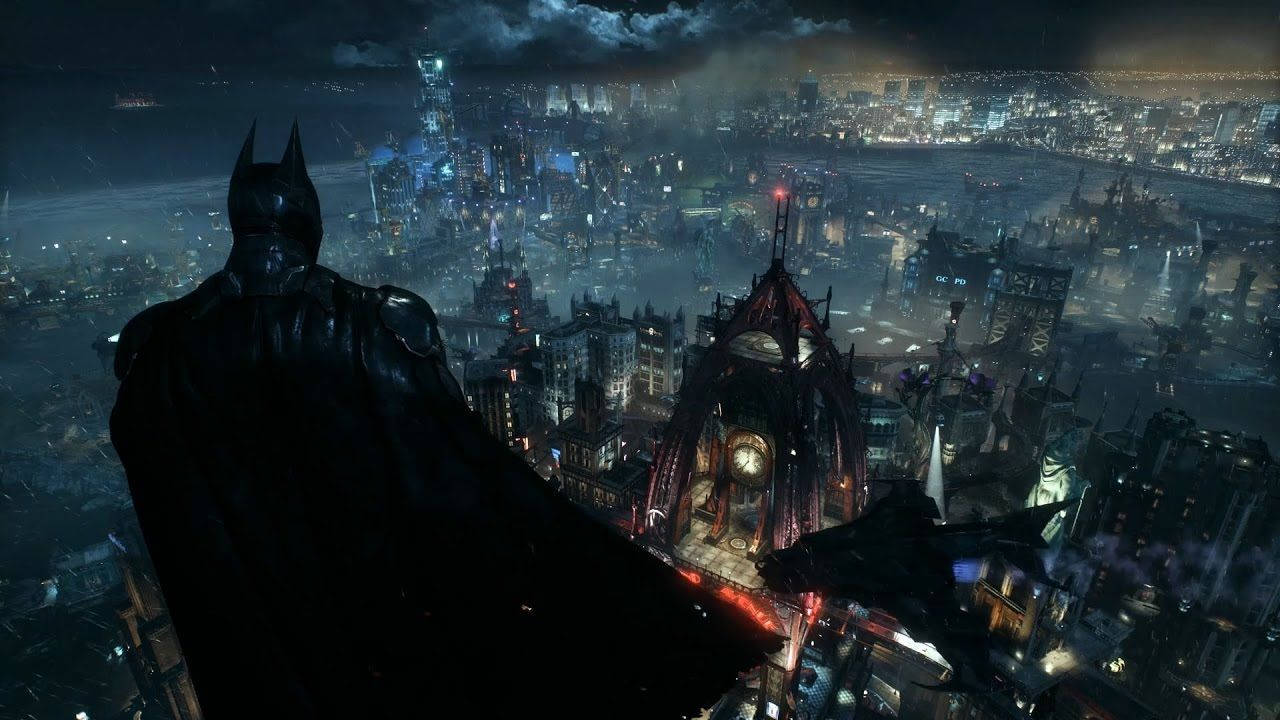 วอลเปเปอร์ Batman มองเมือง Gotham — แบทแมน วอลเปเปอร์