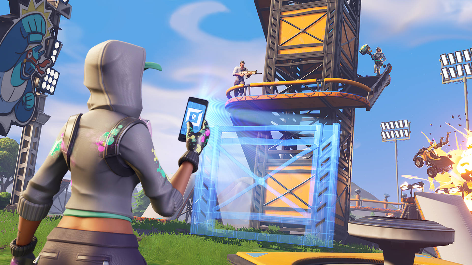 พิชิต Battle Bus ใน "Fortnite" วอลเปเปอร์