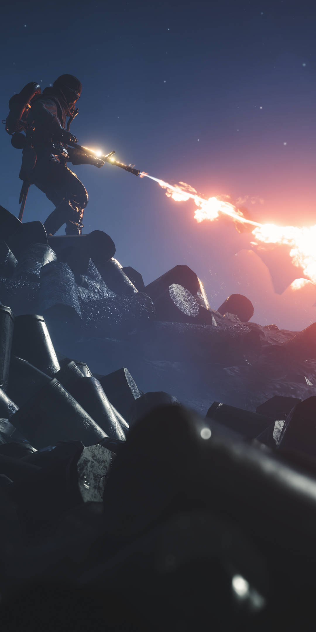 ภาพแอคชั่นเข้มข้นกับหน่วยทหารพ่นไฟ Battlefield 1 บนมือถือของคุณ วอลเปเปอร์