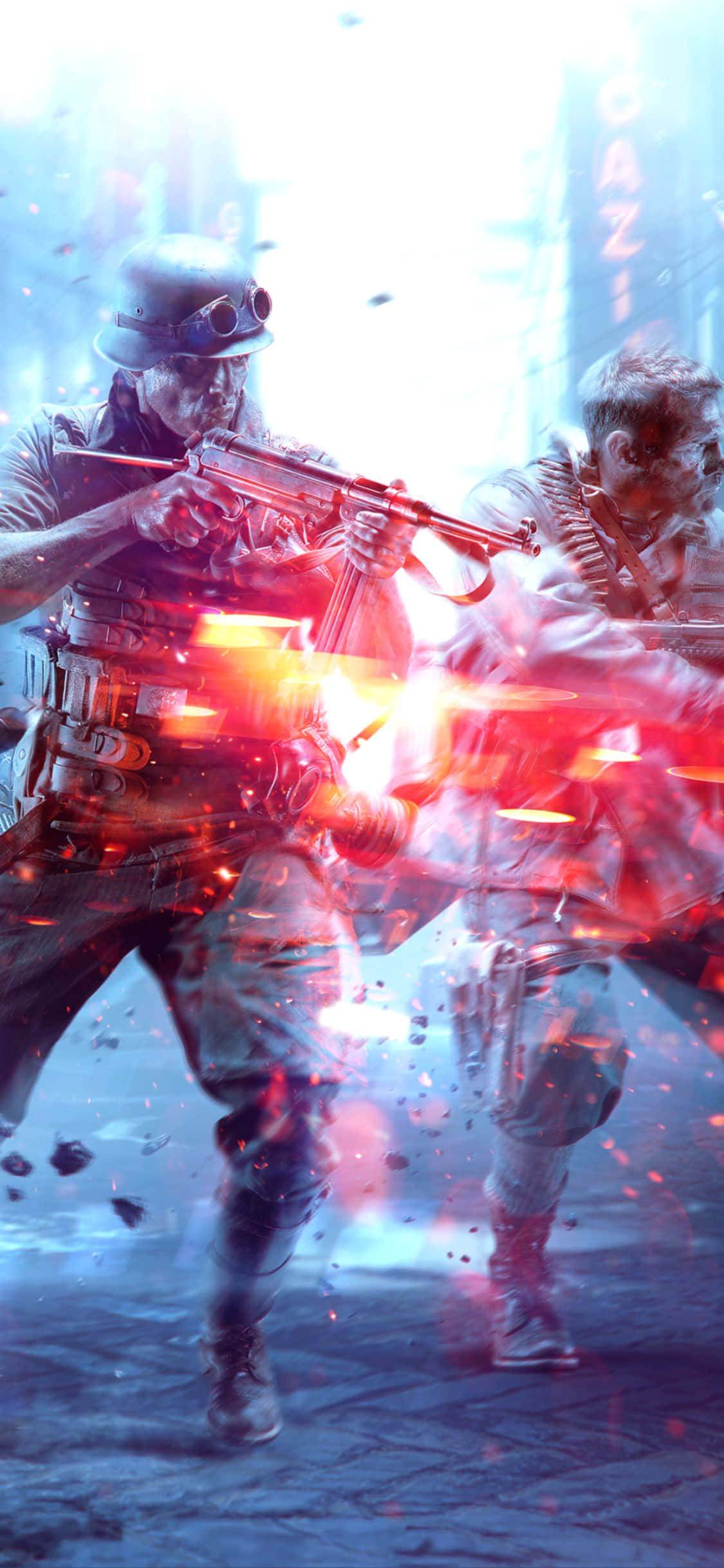 พื้นหลังเกม Battlefield V สำหรับ iPhone Xs วอลเปเปอร์
