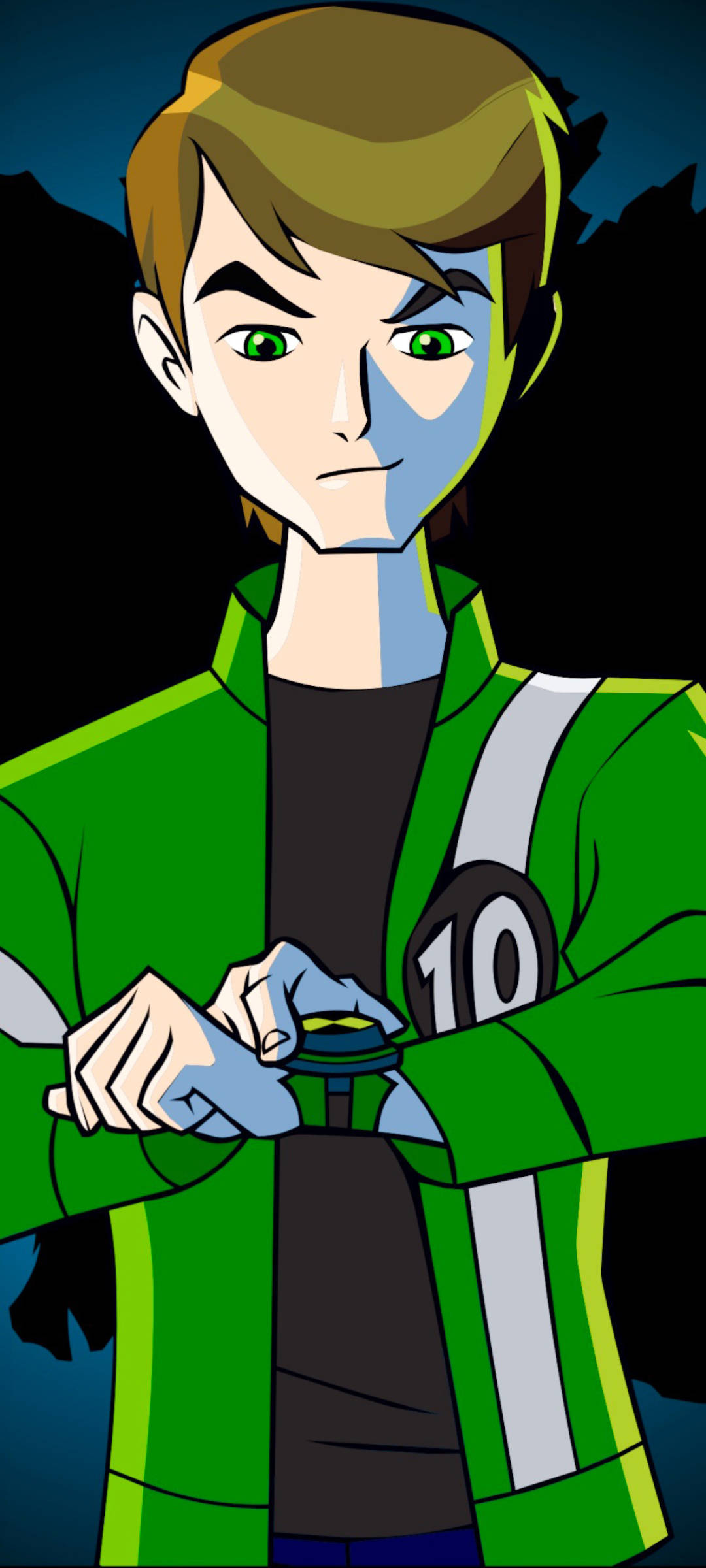 Ben 10 มองลงที่ Omnitrix วอลเปเปอร์