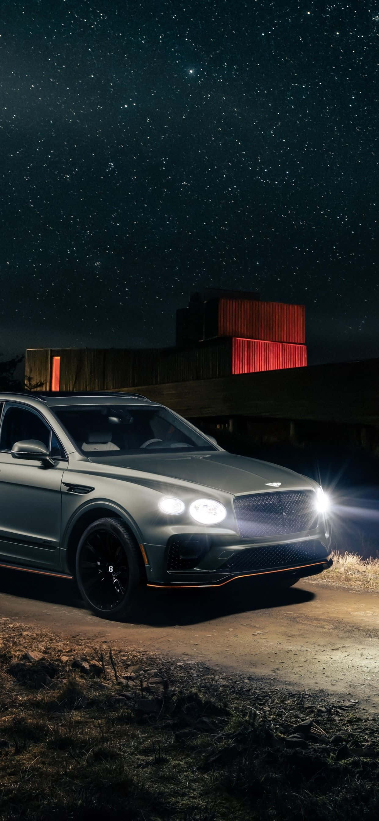 Bentley Bentayga รุ่นใหม่แสดงในเวลากลางคืน วอลเปเปอร์