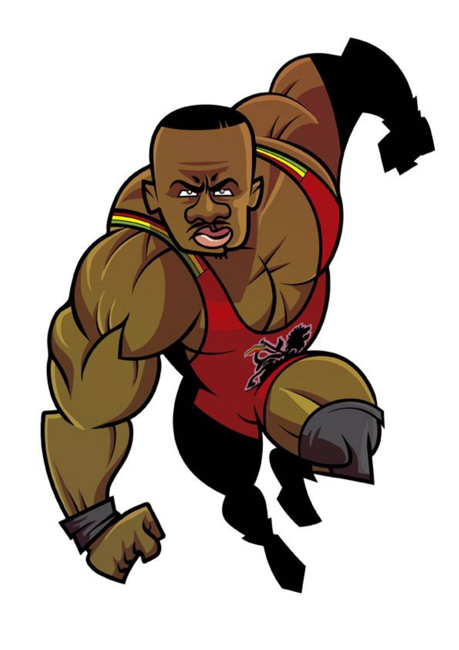 Big E Ewen Cartoon Art วอลเปเปอร์