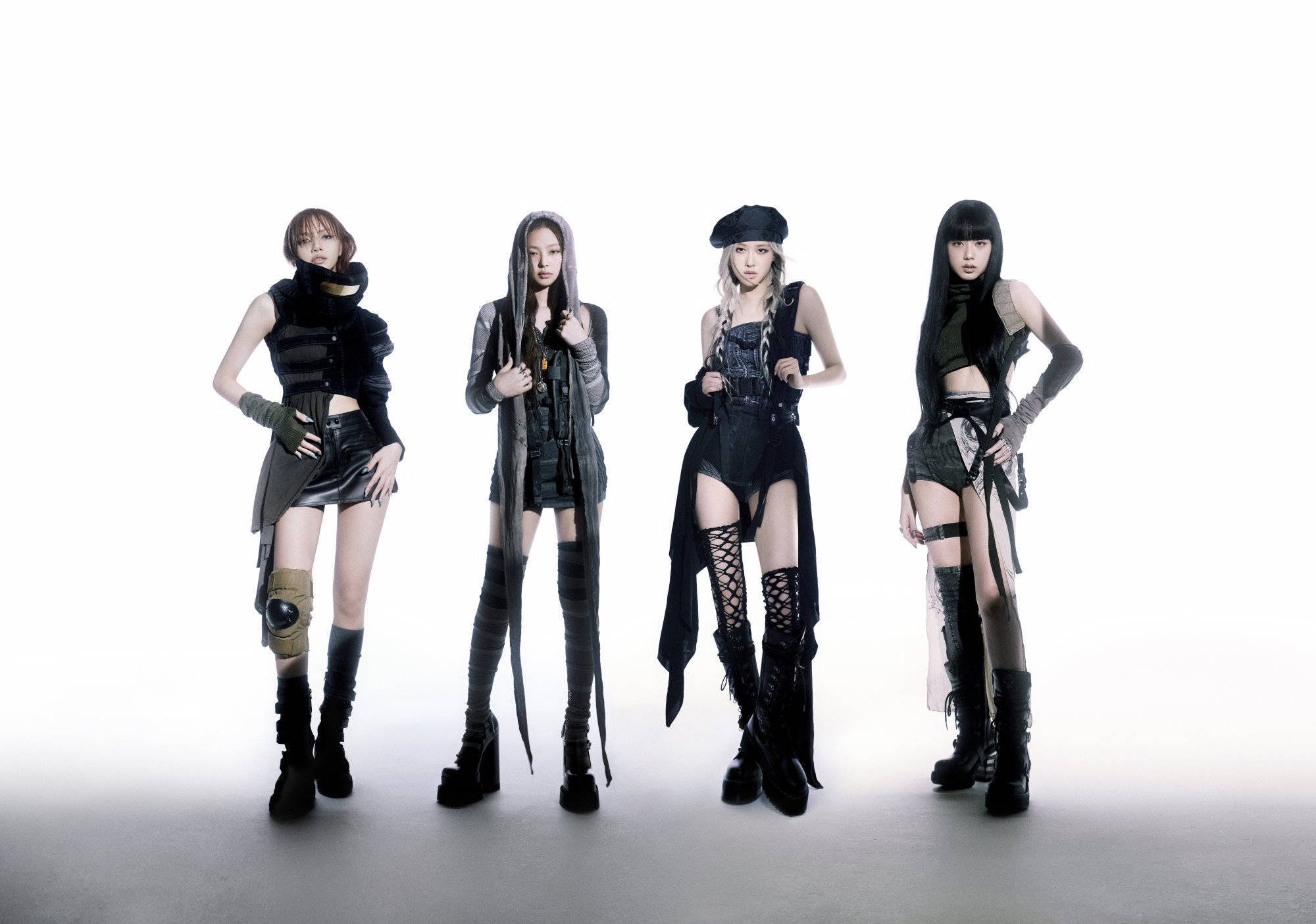 วอลเปเปอร์เดสก์ท็อป Blackpink สุดสวยในชุดดำ วอลเปเปอร์