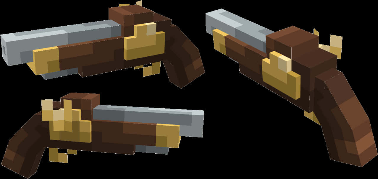 มุมมองโมเดล Blaster ใน Minecraft วอลเปเปอร์