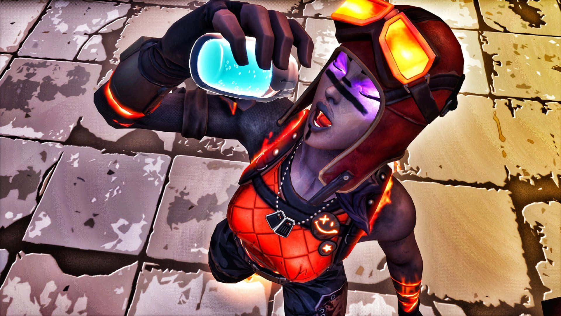 เครื่องแต่งกาย Blaze Fortnite จิบน้ำ Slurp วอลเปเปอร์