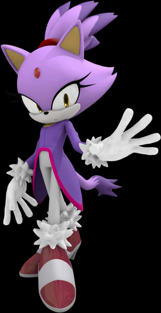Blazethe Cat ตัวละครโซนิค วอลเปเปอร์