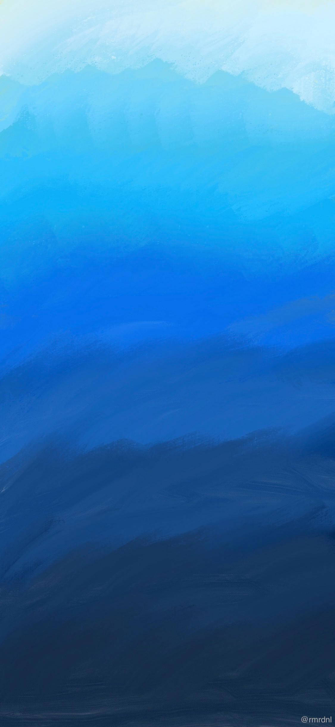 Blue Paint Shades มินิมอล Android วอลเปเปอร์