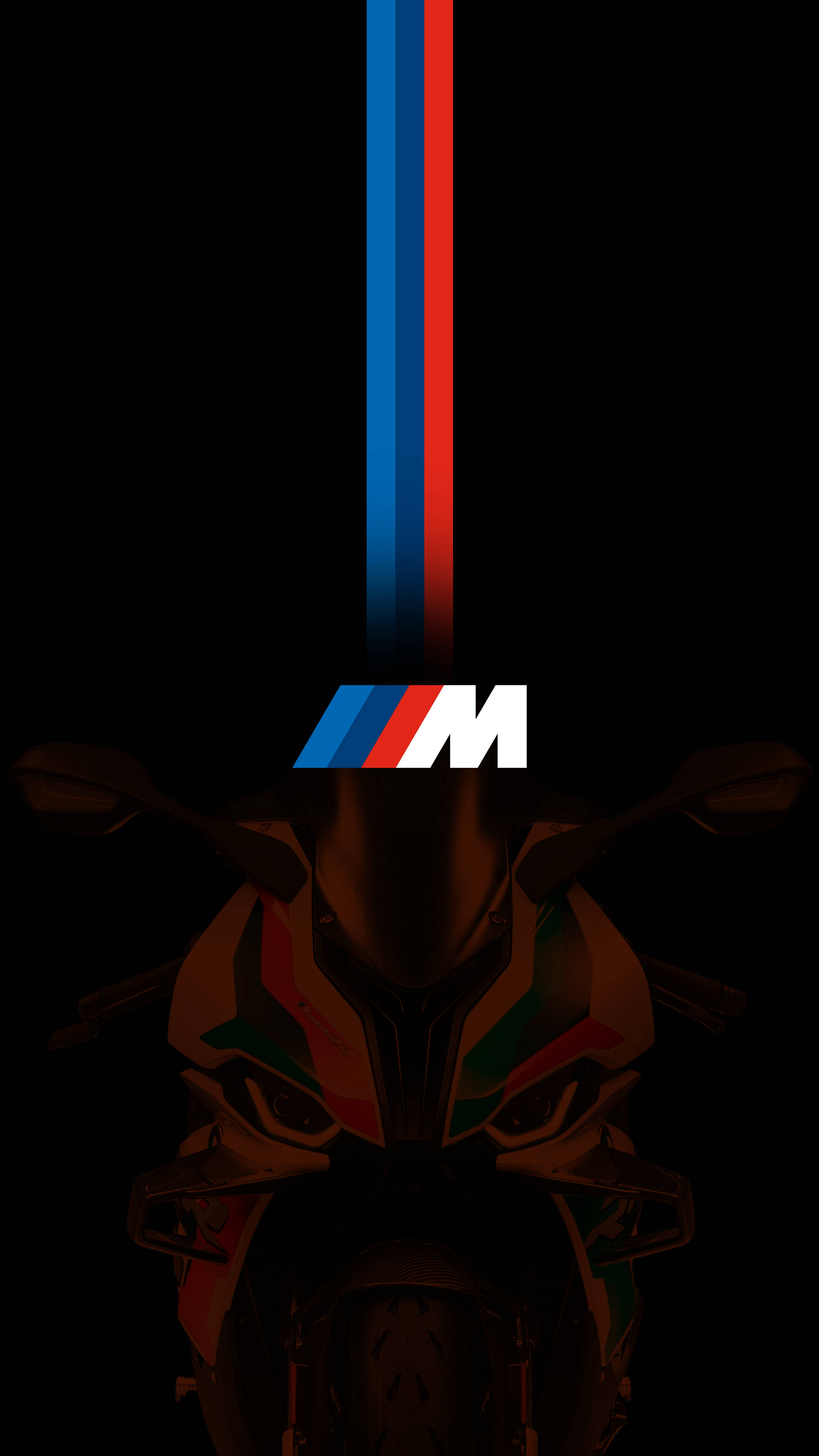 โลโก้ BMW M พร้อมมอเตอร์ไซค์ วอลเปเปอร์