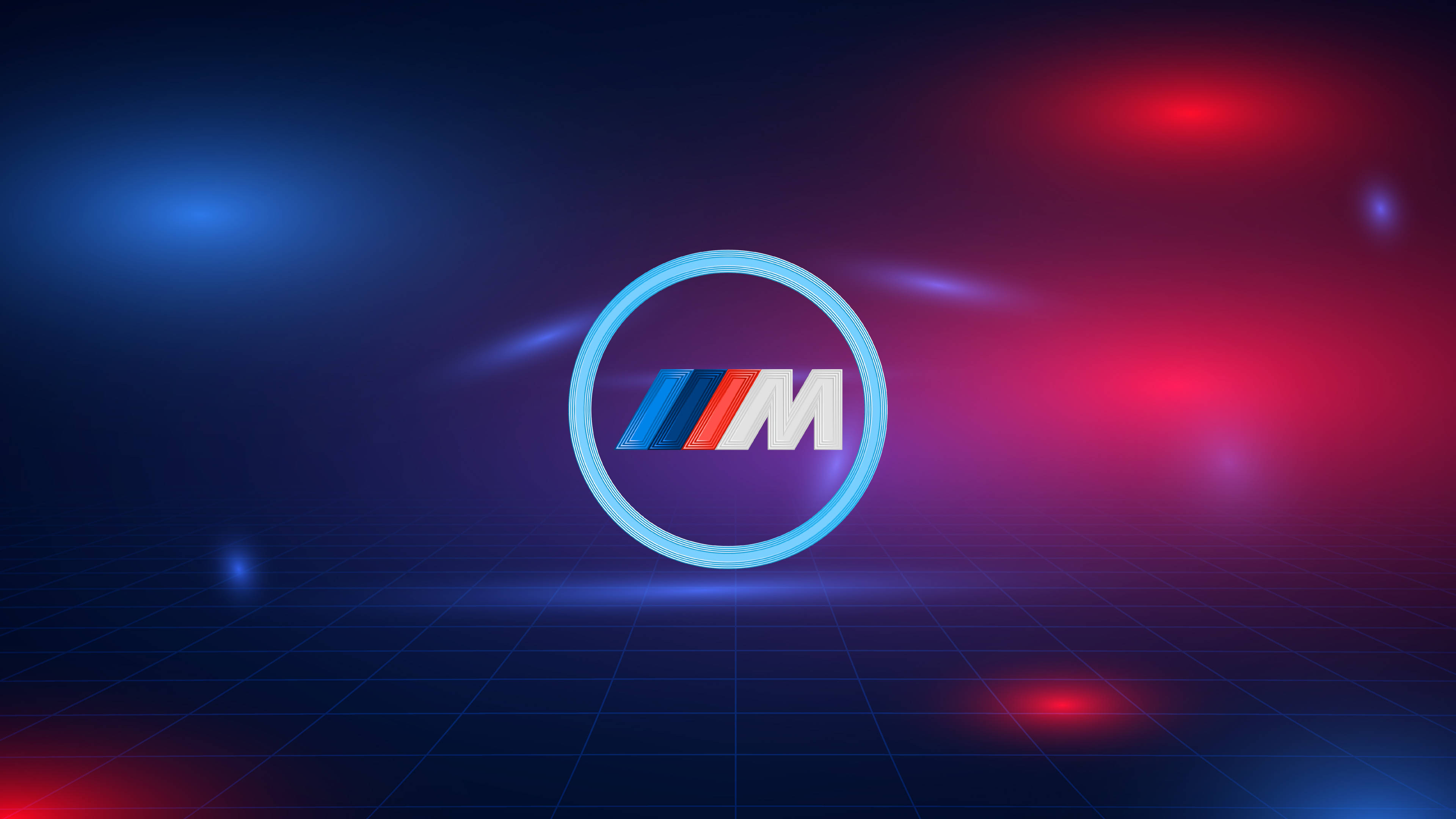 โลโก้ BMW M สีน้ำเงินแดง วอลเปเปอร์