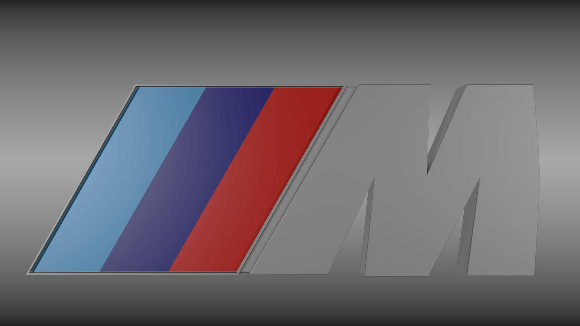 โลโก้ BMW M สีเทา วอลเปเปอร์