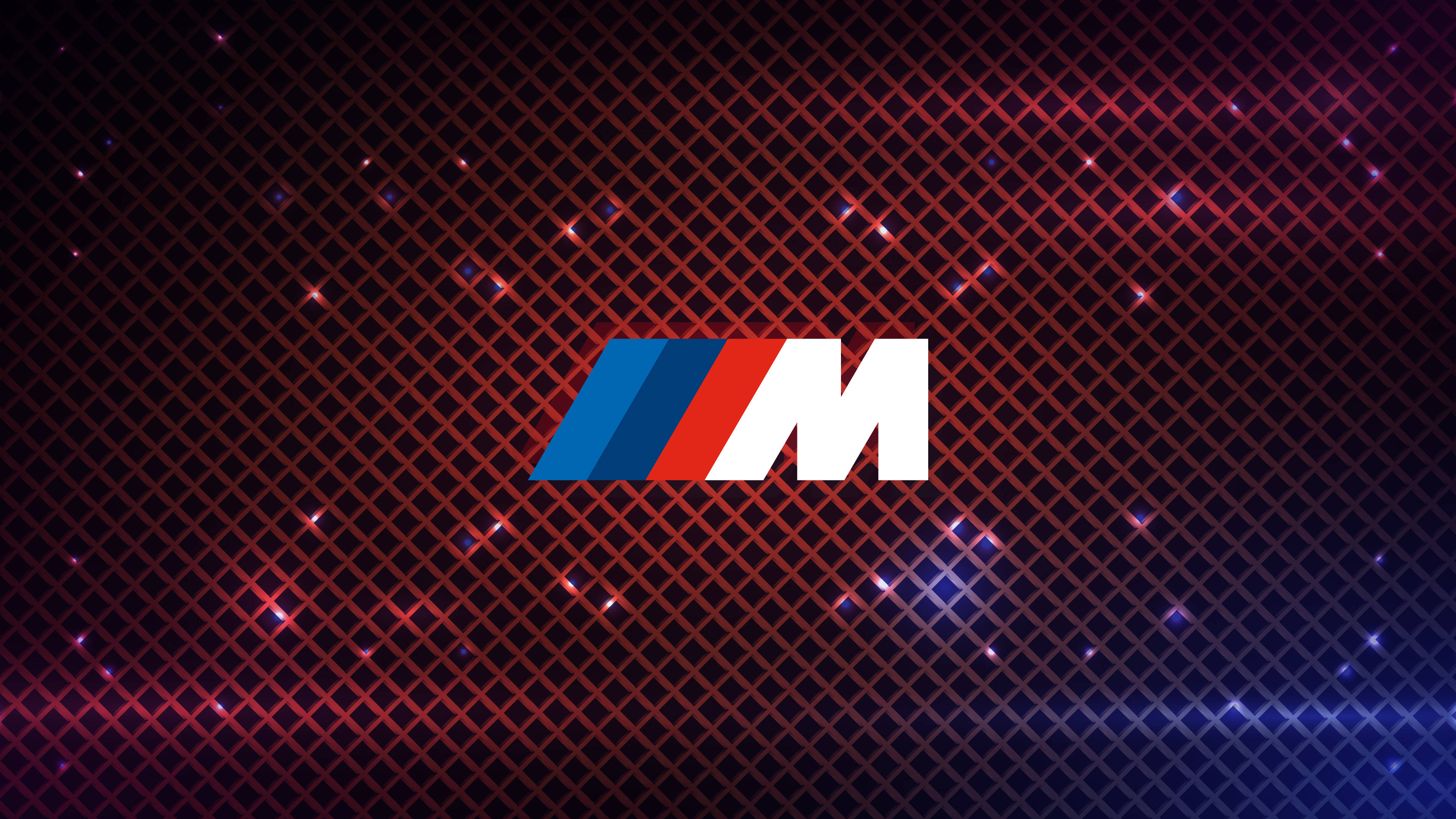 ลายตารางสีแดงโลโก้ BMW M วอลเปเปอร์
