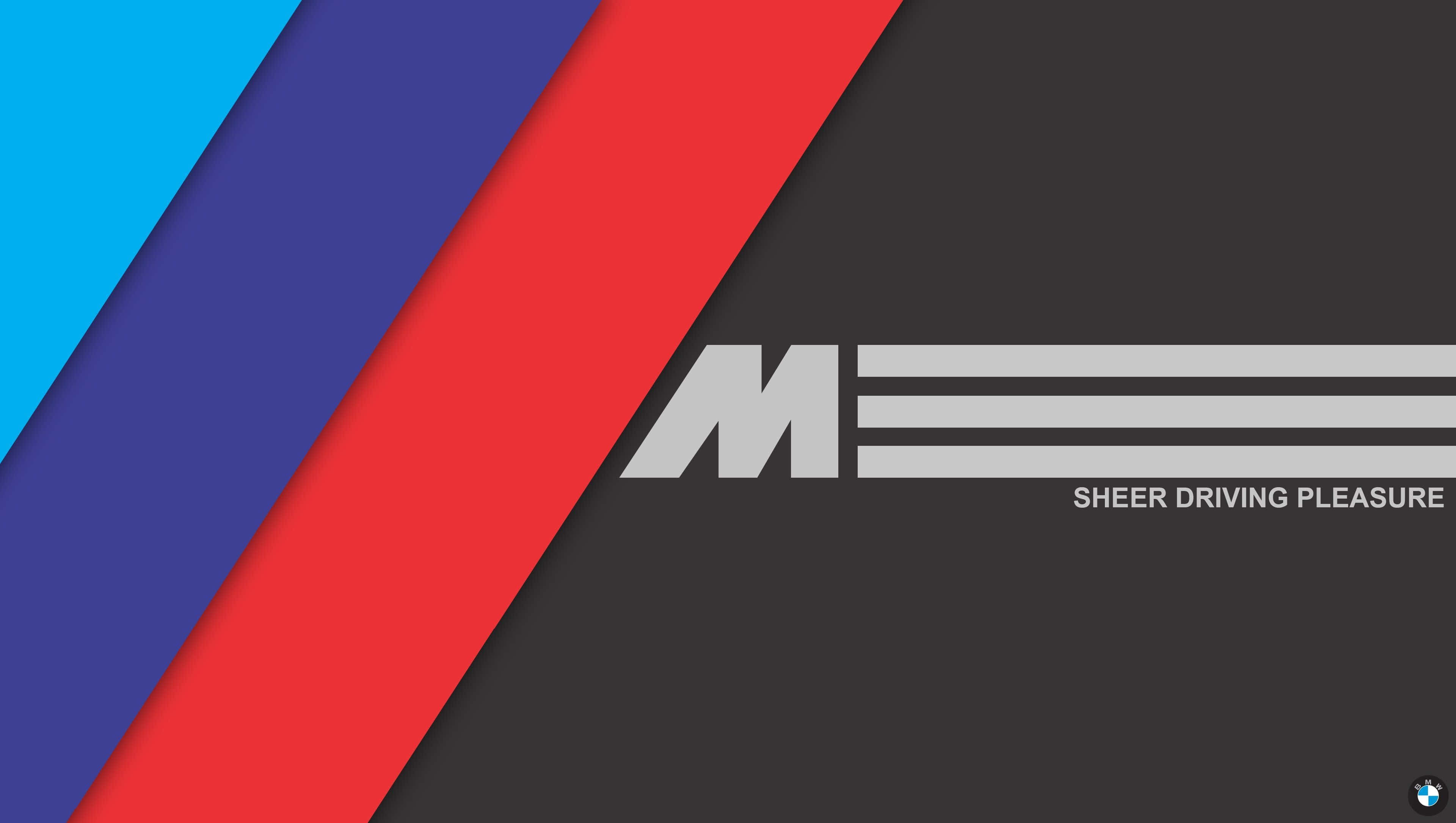 พื้นหลัง BMW M Series 720p ลายเส้น BMW M พร้อมข้อความ Sheer Driving Pleasure วอลเปเปอร์