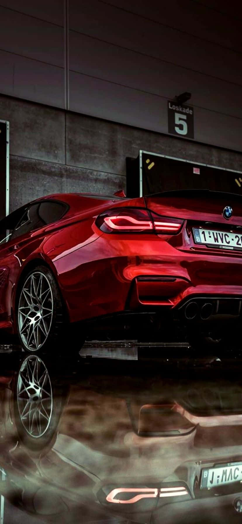 BMW สีแดงเท่ วอลเปเปอร์