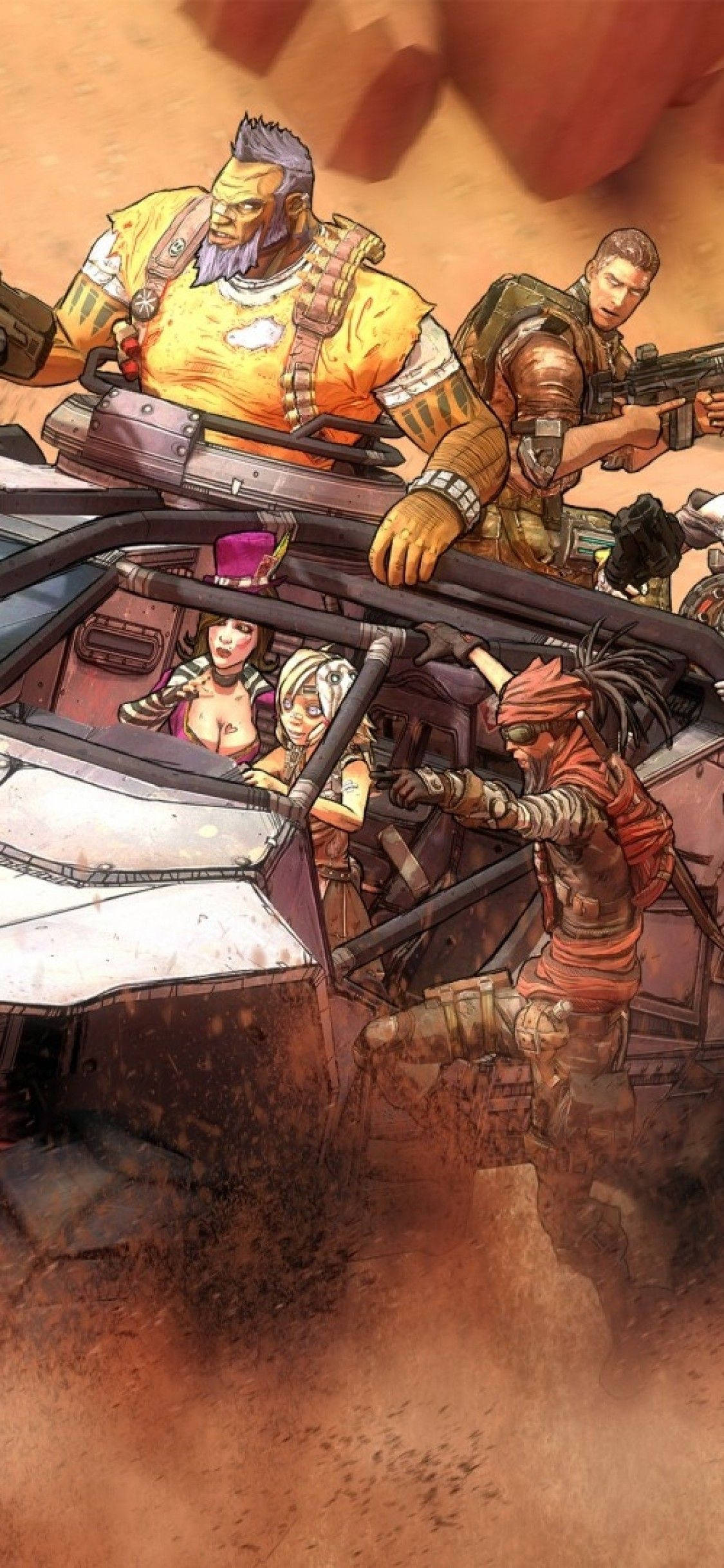 สัมผัสความตื่นเต้นของการผจญภัยข้ามกาแล็กซีกับ Borderlands บน iPhone ของคุณ วอลเปเปอร์