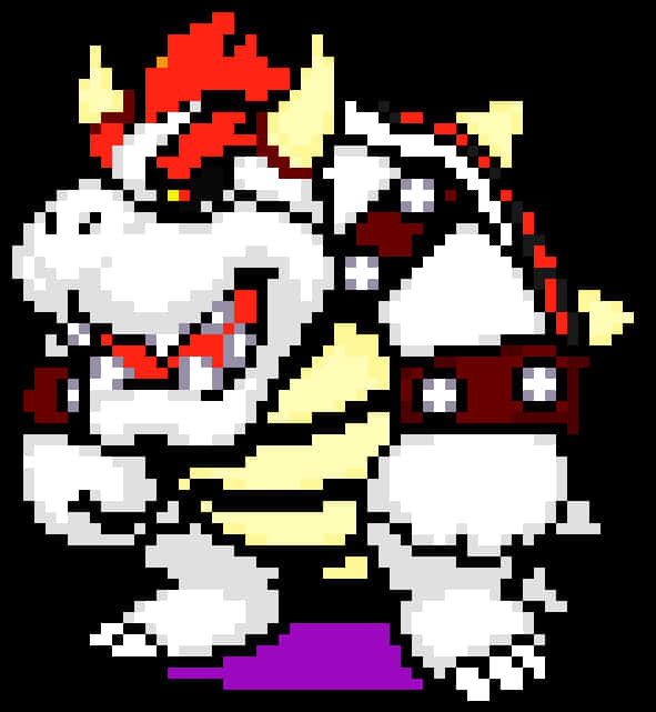 งานศิลปะพิกเซลของ Bowser วอลเปเปอร์